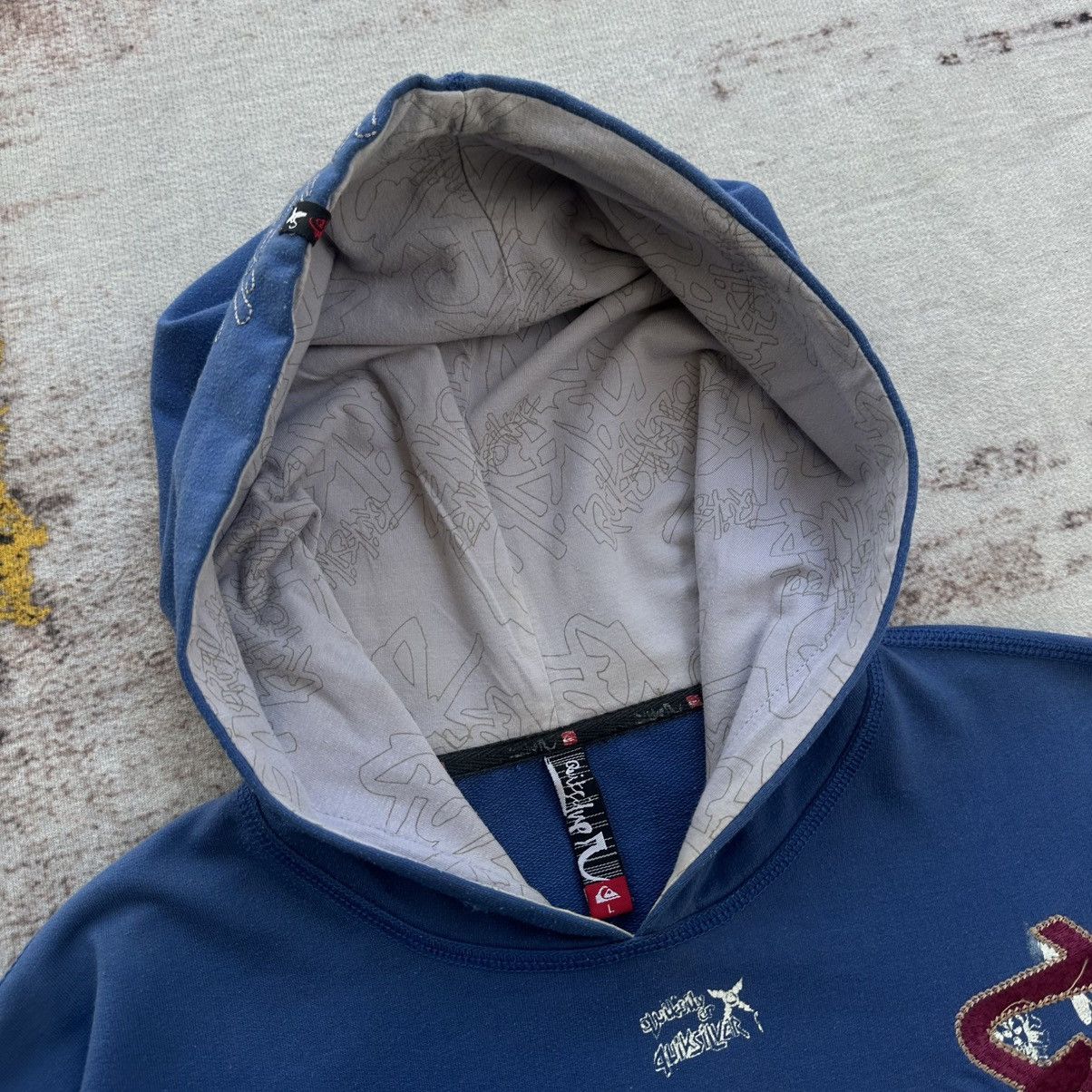 Quicksilver VINTAGE QUICK SILVER SURF&SNOWBOARD EMBROIDERY LOGO HOODIE Size US L / EU 52-54 / 3 - 6 Thumbnail