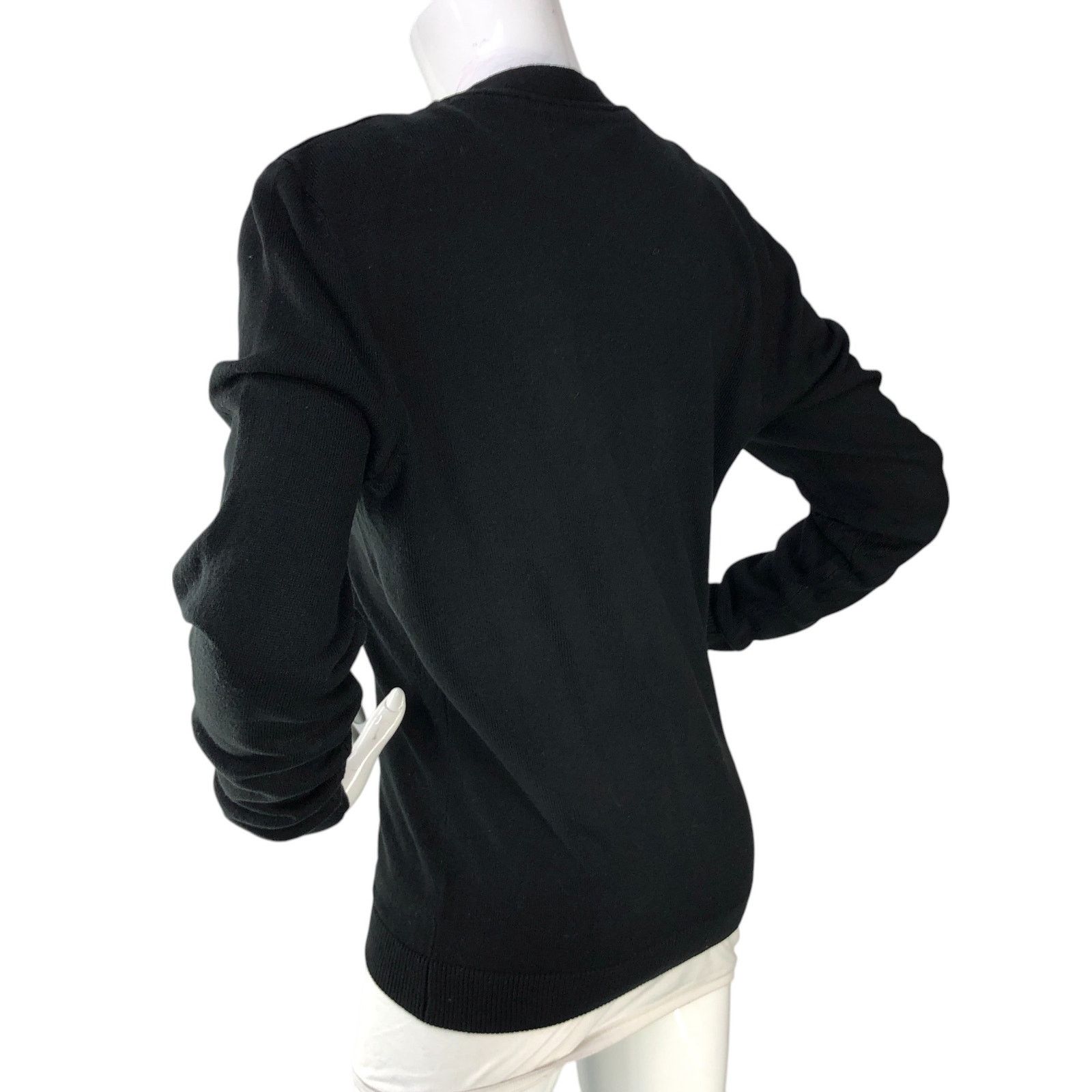 River Island River Island Size S Cardigan Grandpa Sweater Knit Black Size S / US 4 / IT 40 - 6 Thumbnail