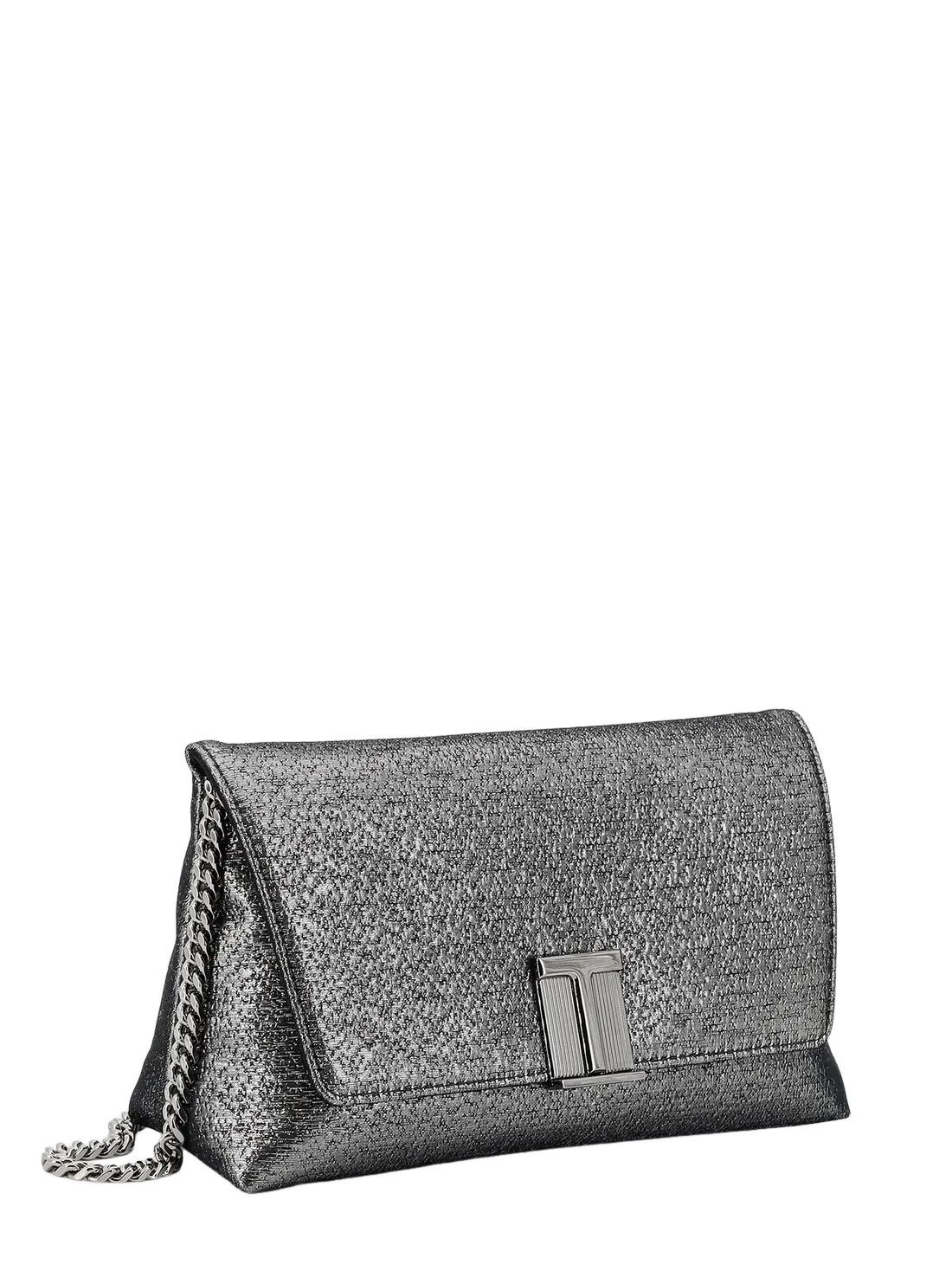 Tom Ford TOM FORD Silver Leather Shoulder Bag New Size ONE SIZE - 3 Thumbnail