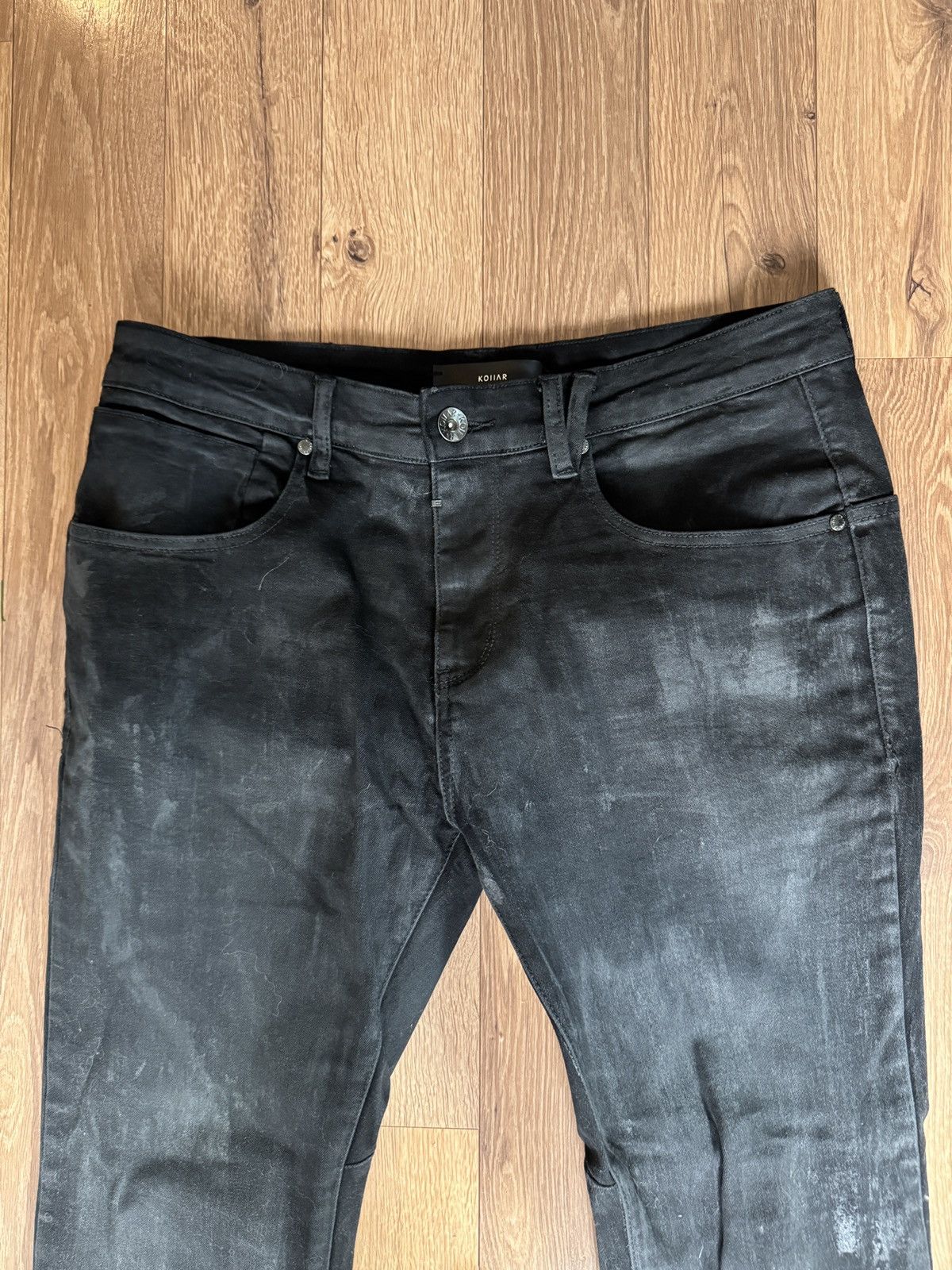Kollar Clothing Wax Black Kollar Clothing Flare Denim Size US 34 / EU 50 - 3 Thumbnail