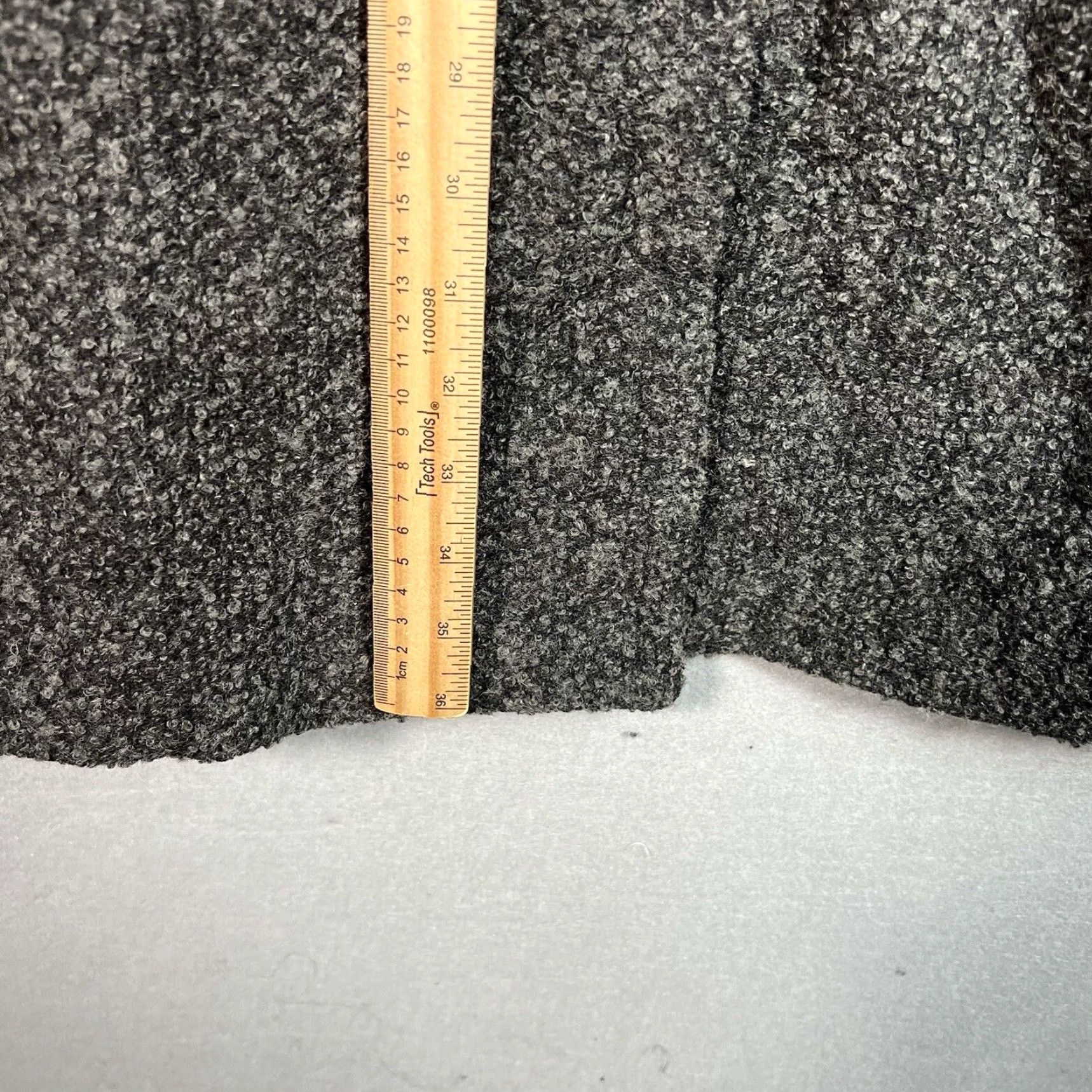 Sandro VINTAGE Sandro Coat Womens 16 Gray Wool Blend Tweed Overcoat 90s Size XXL / US 16-18 / IT 52-54 - 3 Thumbnail