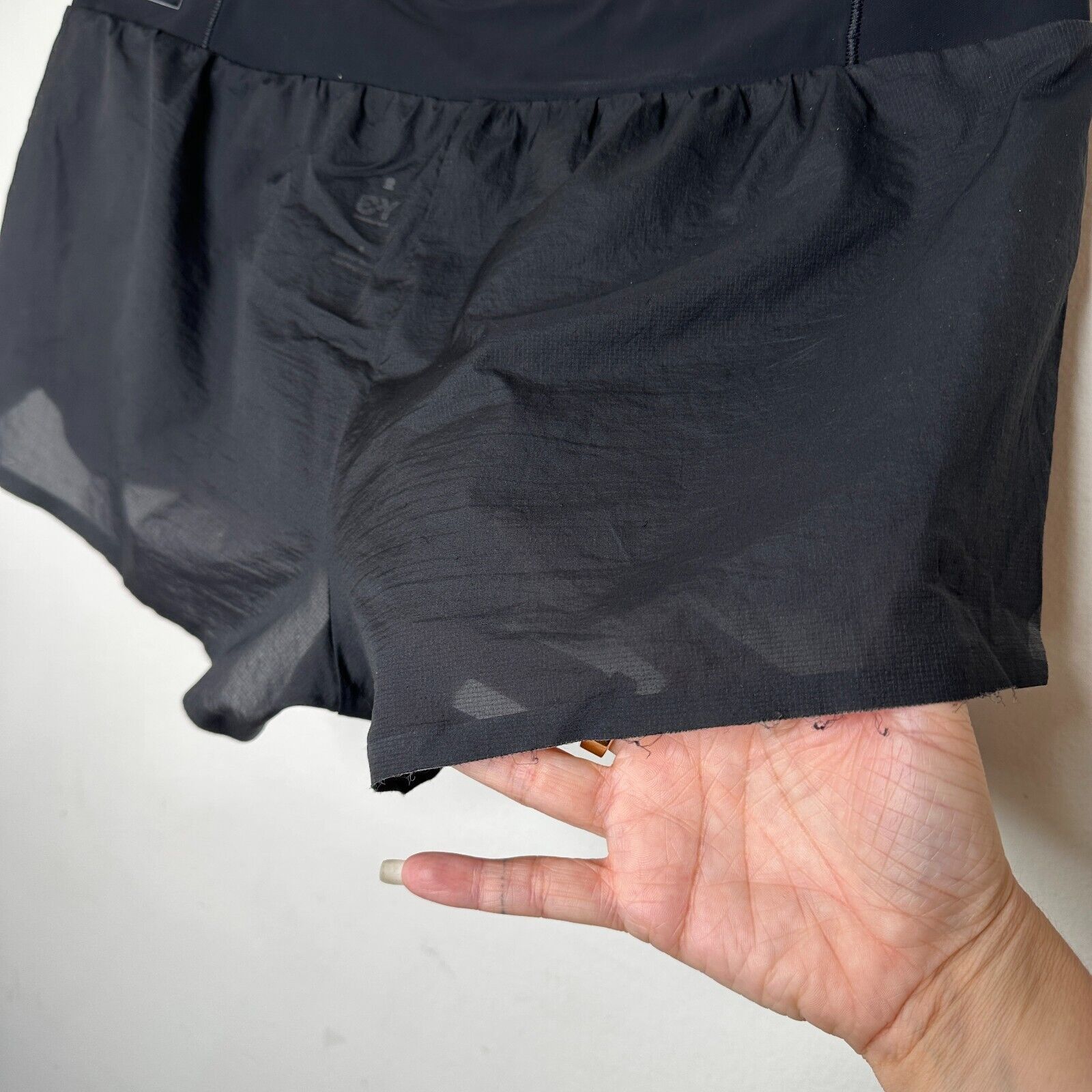 Adidas Adidas Y-3 Sport Spring Sheer Black Wide Band Tech Shorts S Size 24" / US 00 / IT 34 - 7 Thumbnail