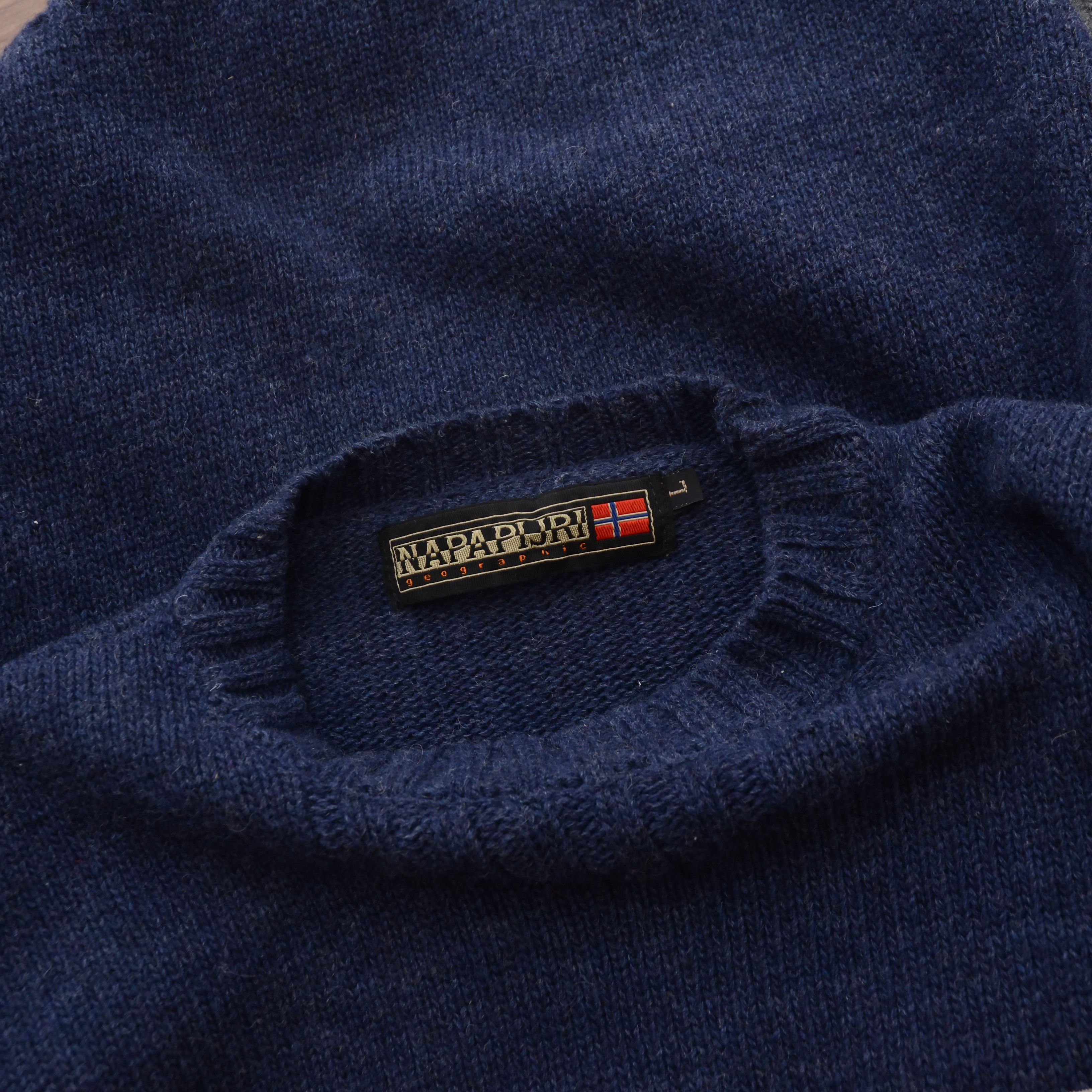 Napapijri Vntg Napapijri Sweater Wool Flags Trans Atlantic Expedition Size US L / EU 52-54 / 3 - 12 Thumbnail