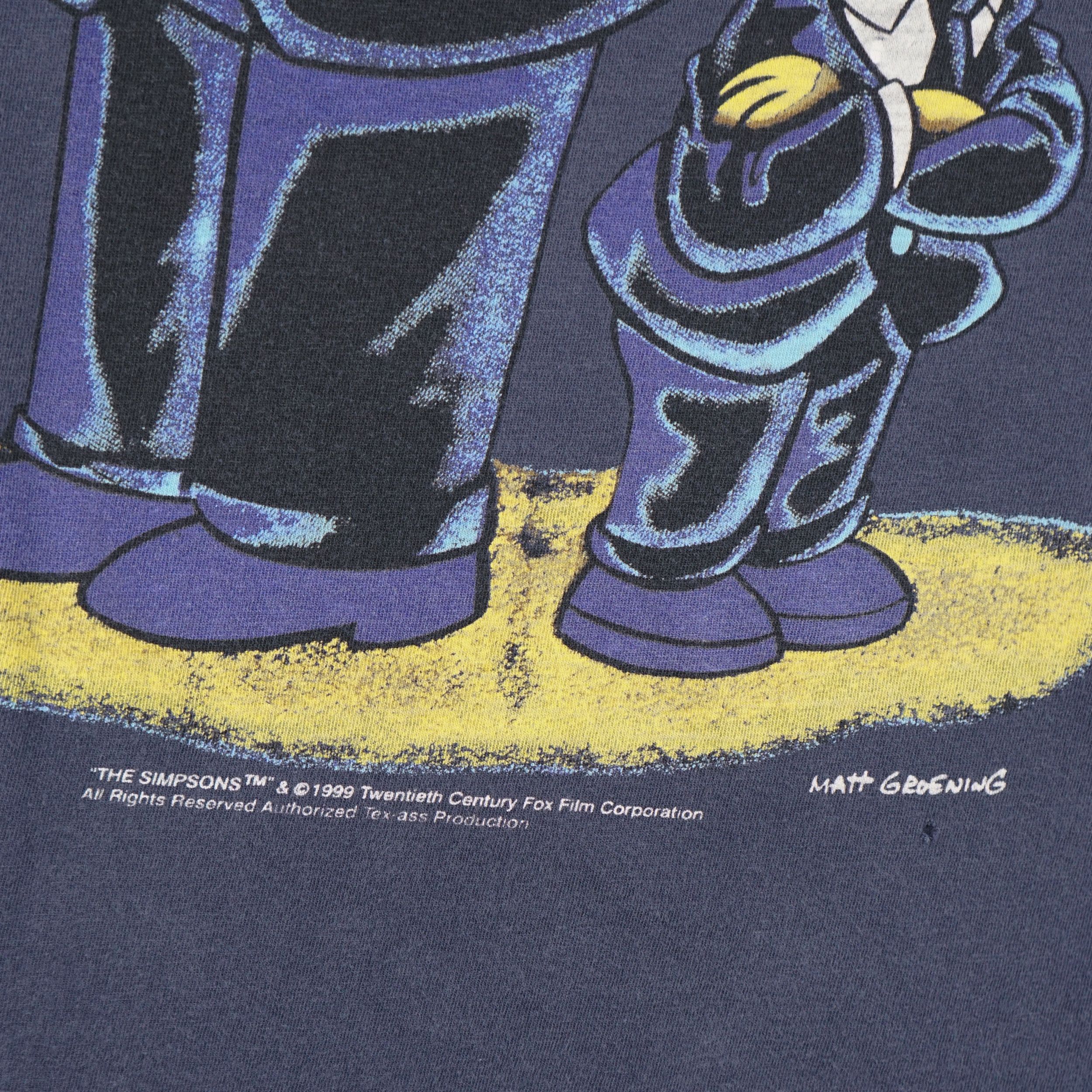 Cartoon Network × The Simpsons × Vintage 1999 Bart And Homer Simpsons T-Shirt FBI Agents Size US XXL / EU 58 / 5 - 3 Thumbnail
