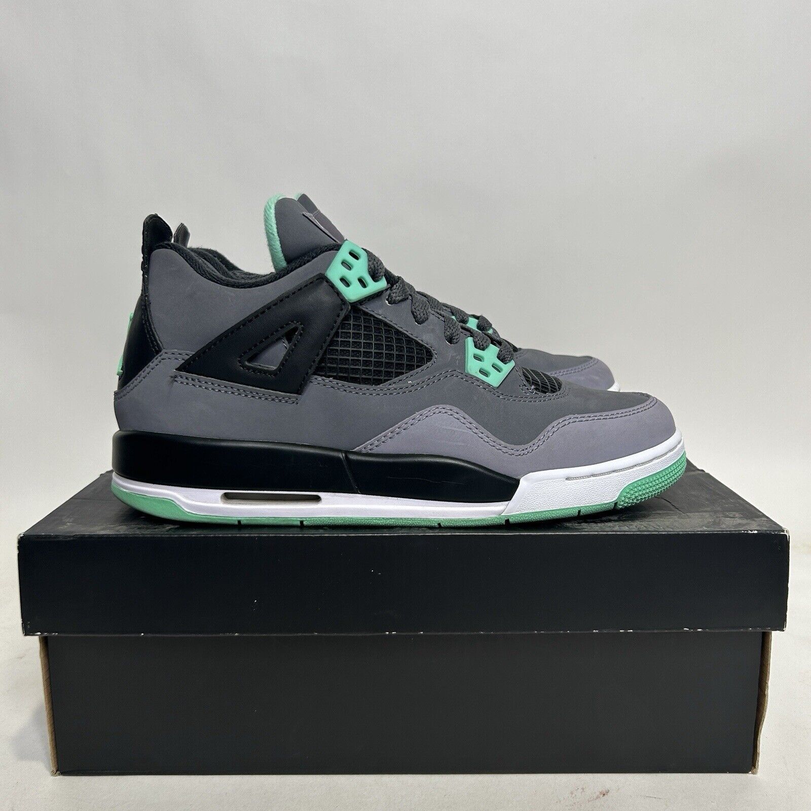 Nike Nike Air Jordan 4 Retro BG “Green Glow” 2024 Size US 7 / IT 37 - 4 Thumbnail