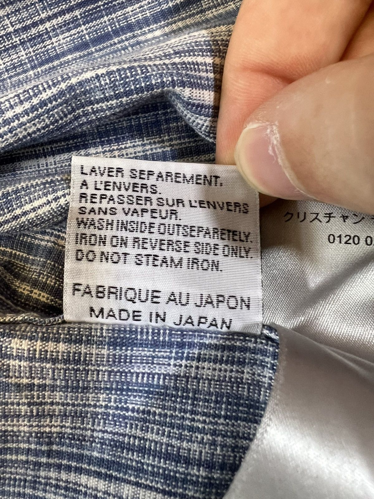 Dior Dior oblique monogram denim Mens Button Up Shirt Overshirt Size US M / EU 48-50 / 2 - 15 Thumbnail