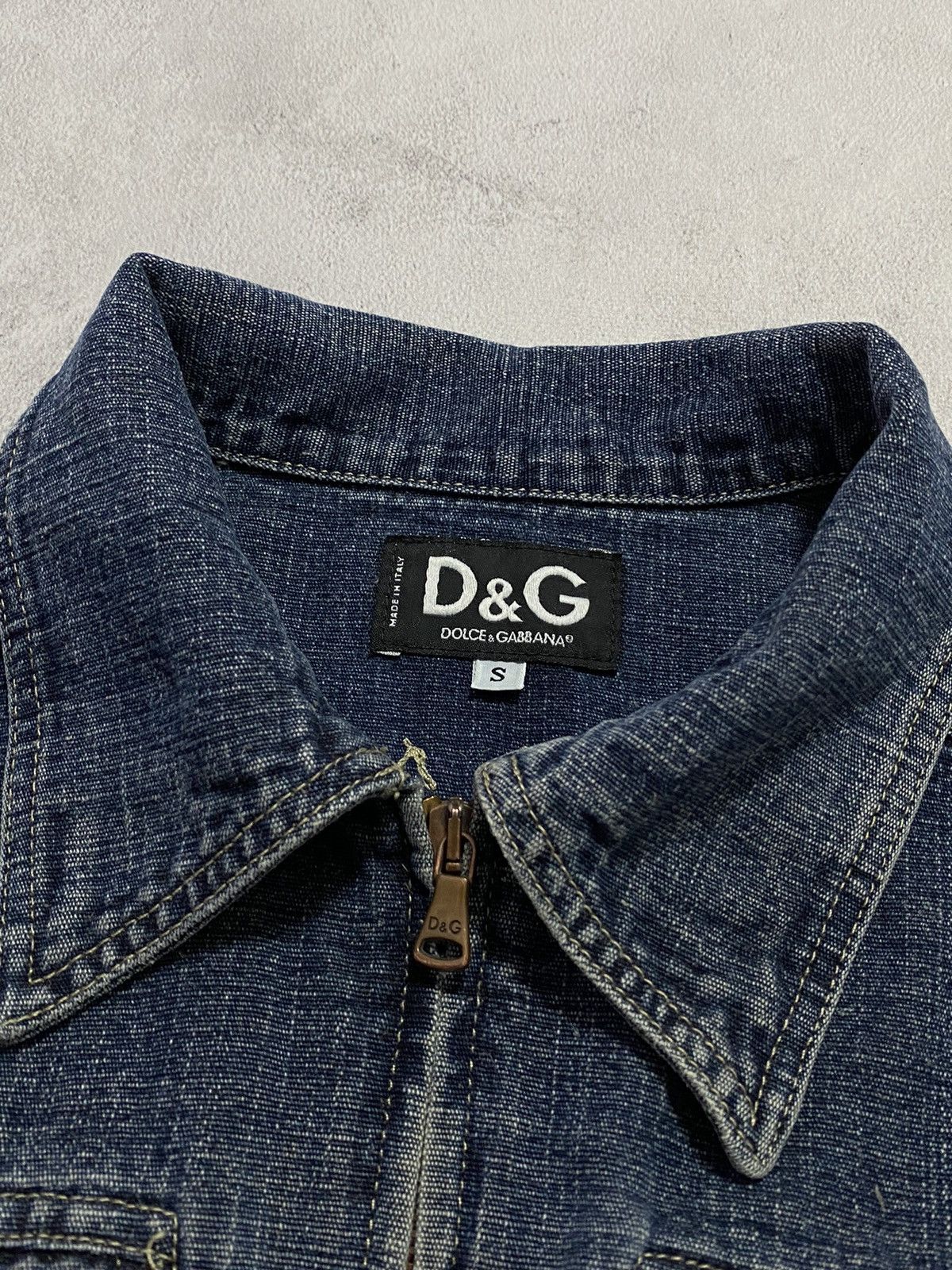 Dolce & Gabbana 🤩 Vintage 2000s Denim Jeans Trucker Jacket Dolce Gabbana D&G Size S / US 4 / IT 40 - 7 Thumbnail