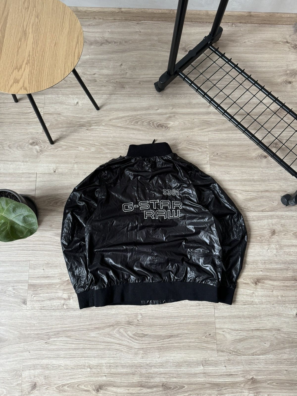 G-Star Vintage Y2K G Star Raw Black Nylon Metal Big Logo Jacket Size US L / EU 52-54 / 3 - 1 Thumbnail