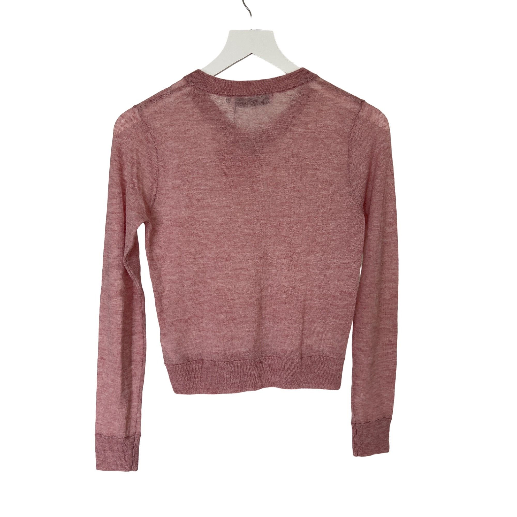 Zara Zara Wool Blend V-Neck Sweater Pale Pink Size S / US 4 / IT 40 - 8 Thumbnail