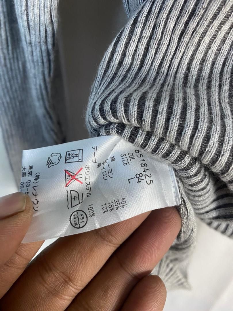 Japanese Brand Unisex 🔥Intermezzo knit zipper sweater Size US M / EU 48-50 / 2 - 7 Thumbnail