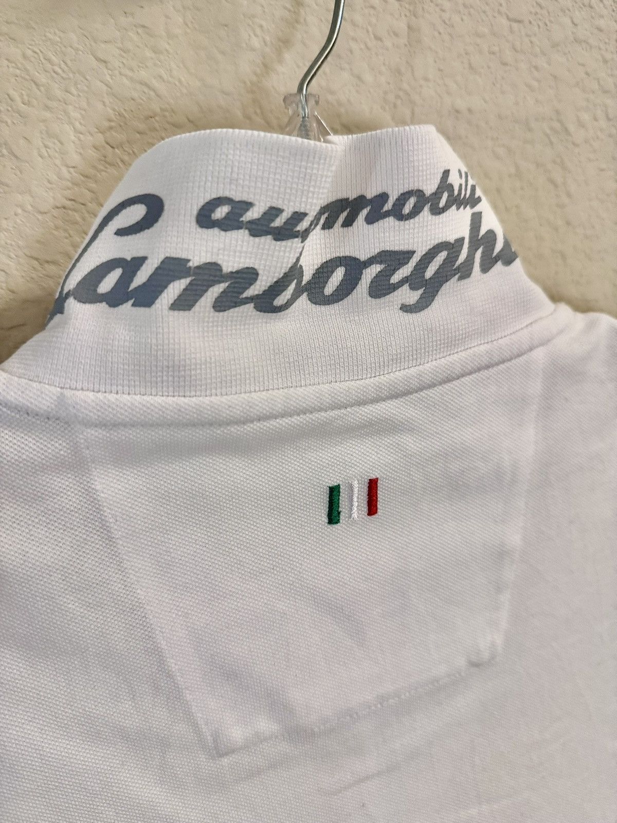 Lamborghini Women’s Automobile Lamborghini White Button Up Polo Shirt Size XL / US 12-14 / IT 48-50 - 4 Thumbnail