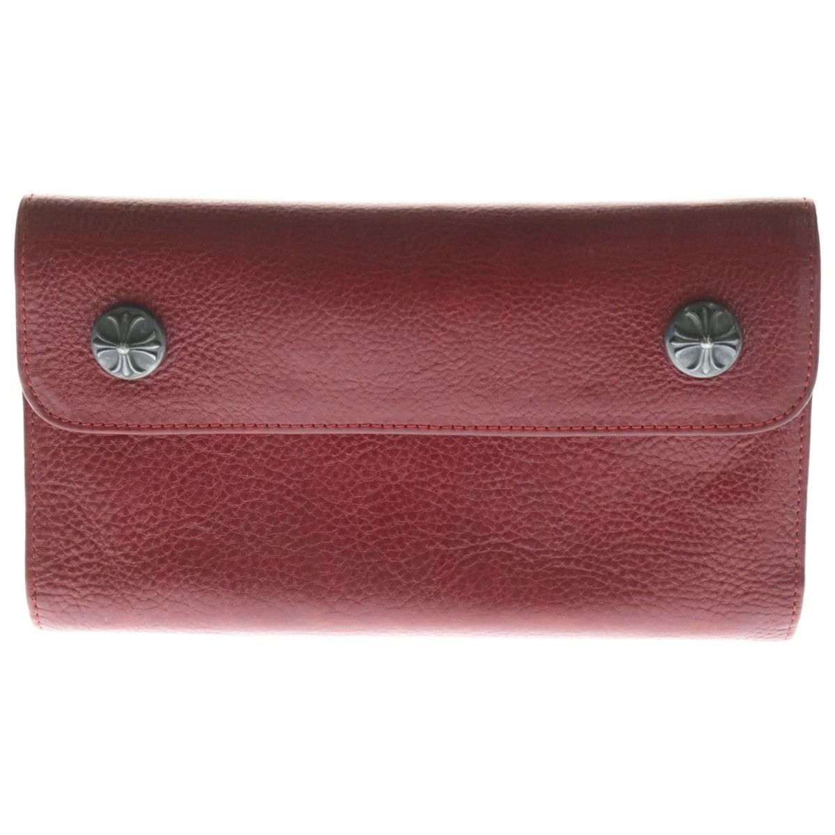 Chrome Hearts Chrome Hearts Dagger zip WAVE Red Leather Wallet Size ONE SIZE - 1 Thumbnail