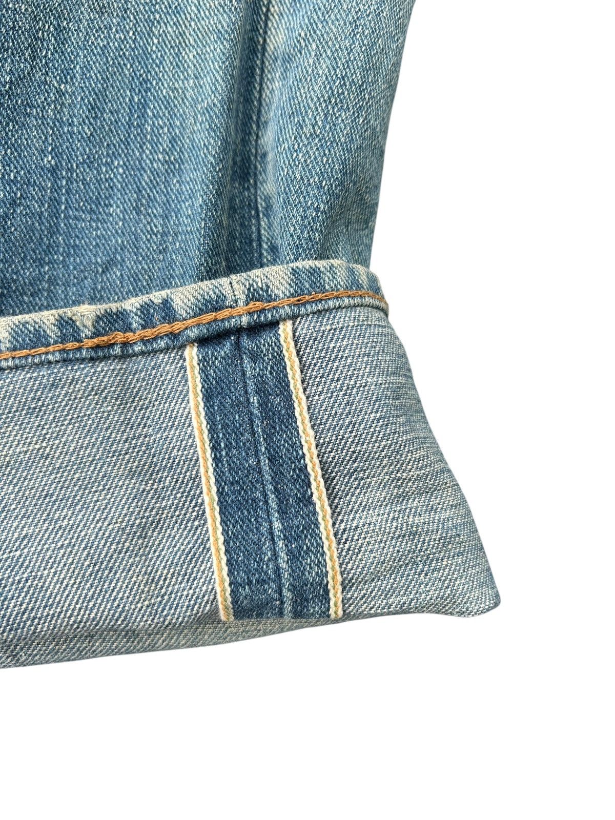 Kapital × Vintage × Wrangler VINTAGE WRANGLER BLUE BELL SELVEDGE DISTRESSED RUSTY DENIM Size US 30 / EU 46 - 2 Thumbnail