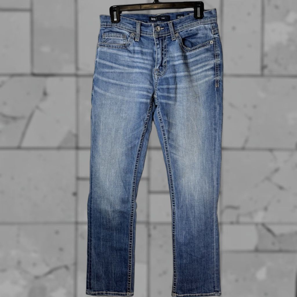 BKE BKE Alec Jeans Mens 30x30 Blue Cotton Straight Casual Size US 30 / EU 46 - 1 Thumbnail