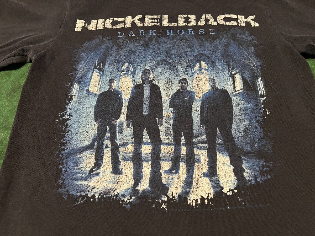 Band Tees Vintage Nickelback Dark Horse Tour 2009 Black Double Sided Size US S / EU 44-46 / 1 - 2 Thumbnail