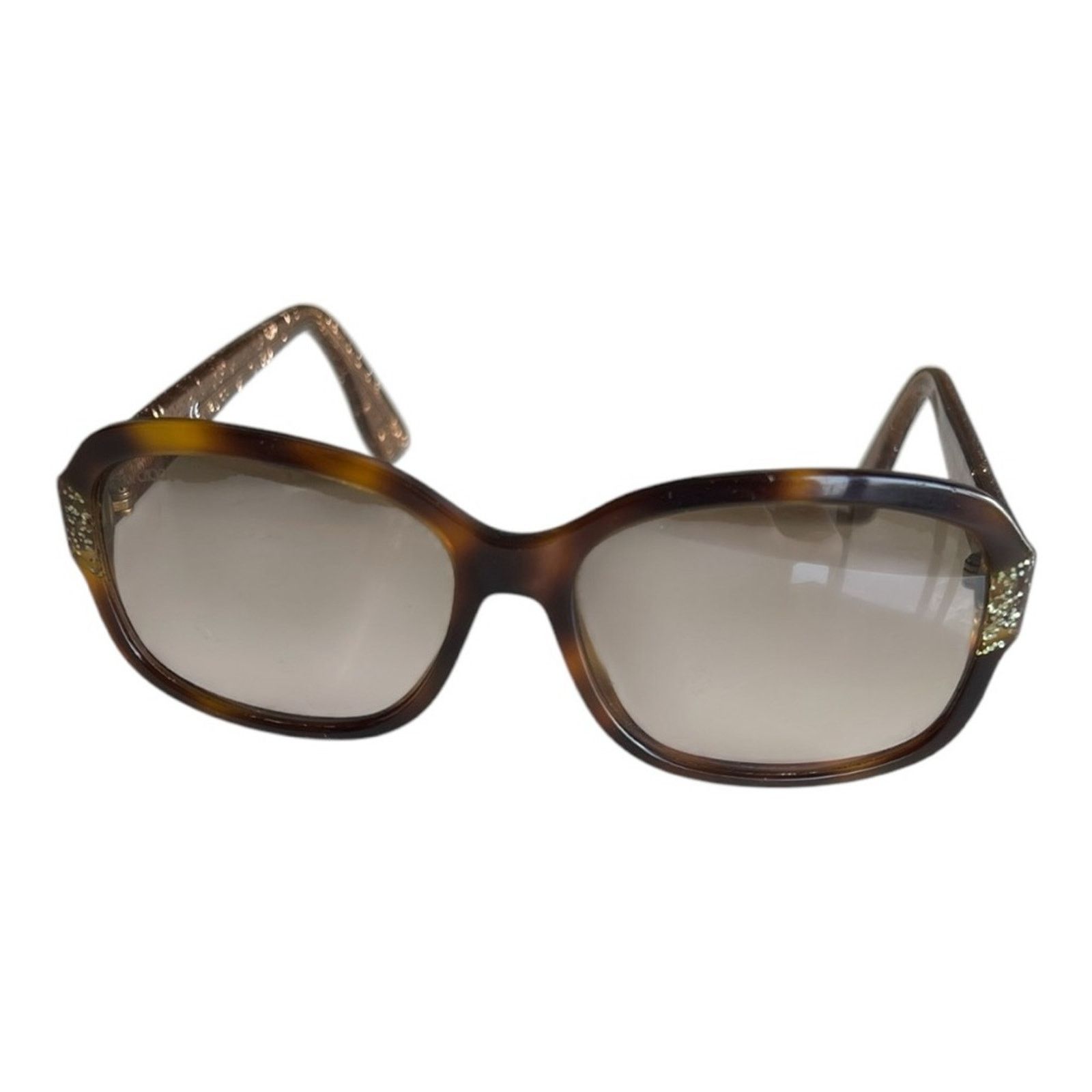 Jimmy Choo JIMMY CHOO Brown Gradient Rectangular Sunglass KYLE 0Q9W 57 Size ONE SIZE - 1 Thumbnail