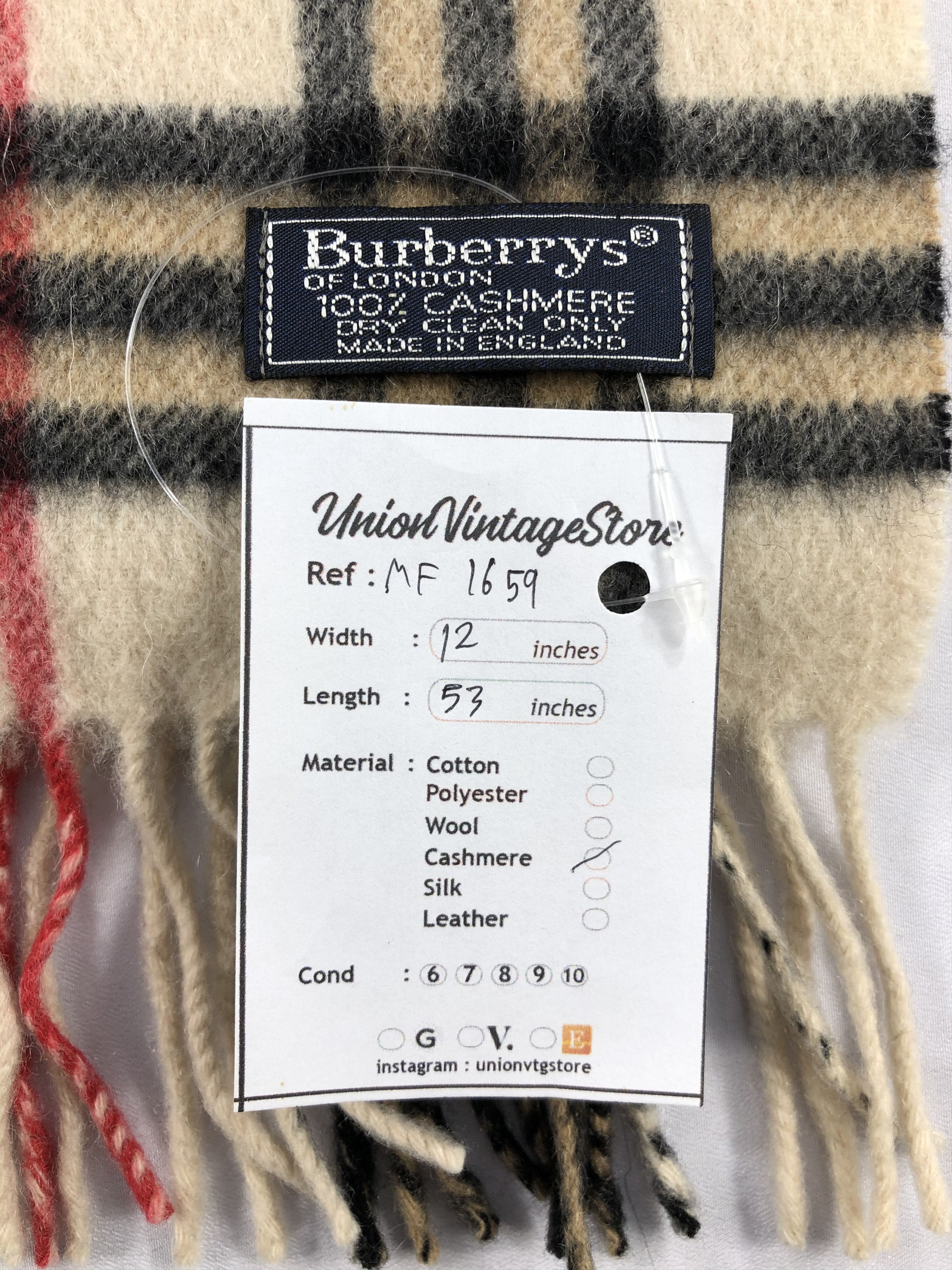 Burberry Vintage Burberry Scarf/Muffler/Neckwear MF1659 Size ONE SIZE - 5 Thumbnail