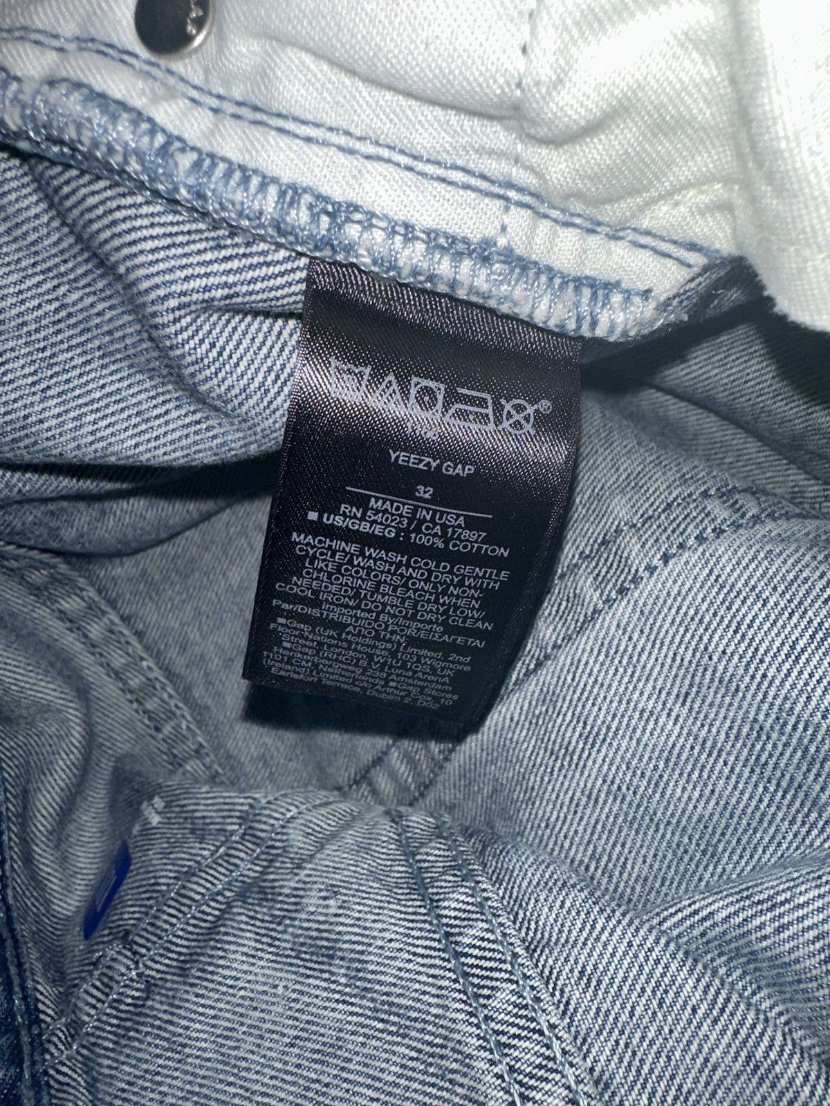 Balenciaga × Gap × Yeezy Yeezy gap balenciaga denim pants Size US 32 / EU 48 - 4 Thumbnail