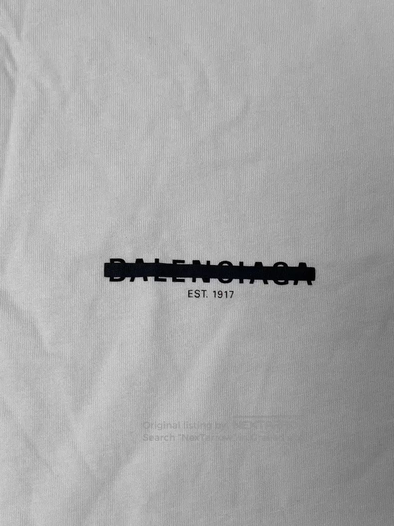 Balenciaga Balenciaga Solid Color Logo Letter Print Loose Round Neck Size US M / EU 48-50 / 2 - 3 Thumbnail