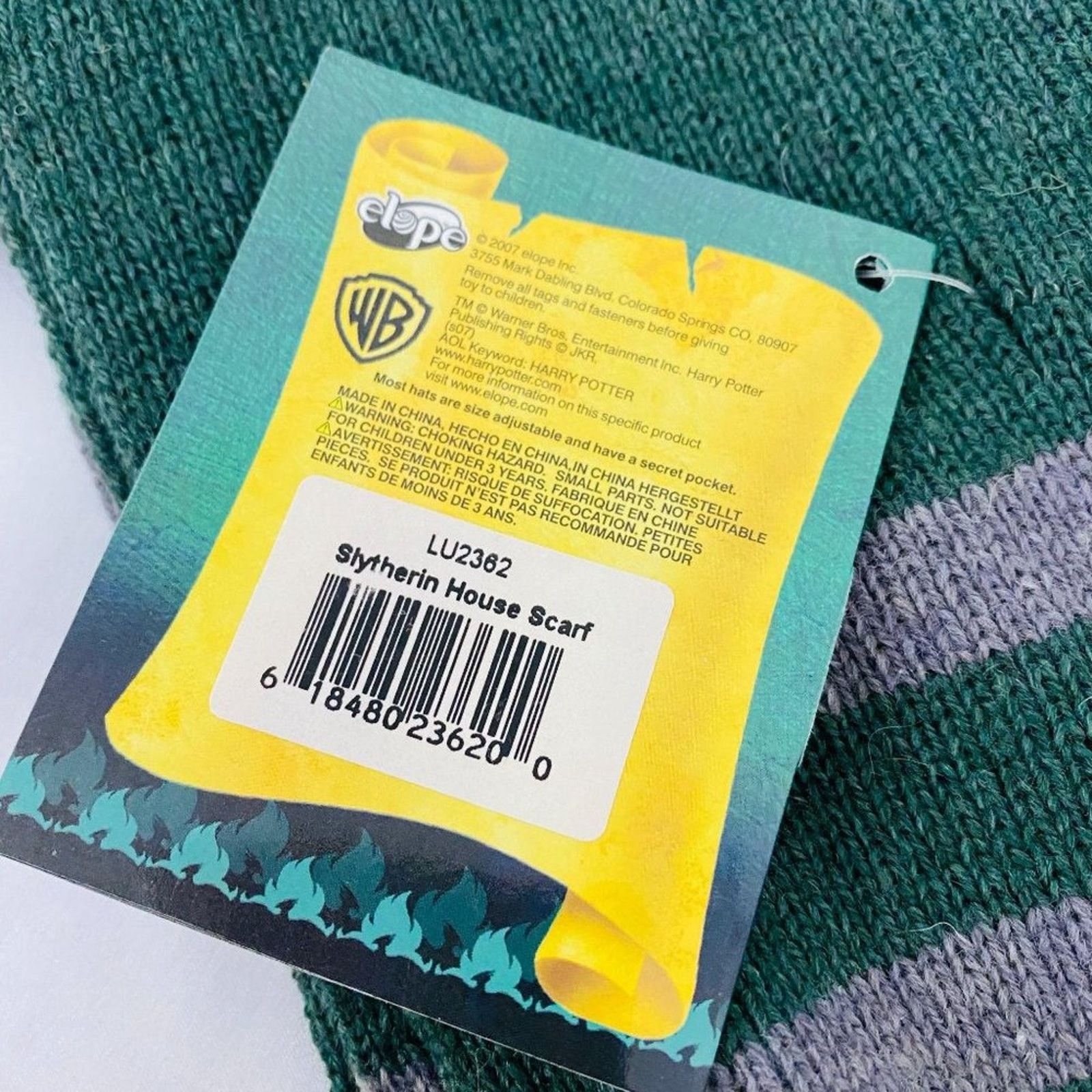 Warner Bros elope Harry Potter Slytherin Hogwarts House Green Grey Size ONE SIZE - 5 Thumbnail