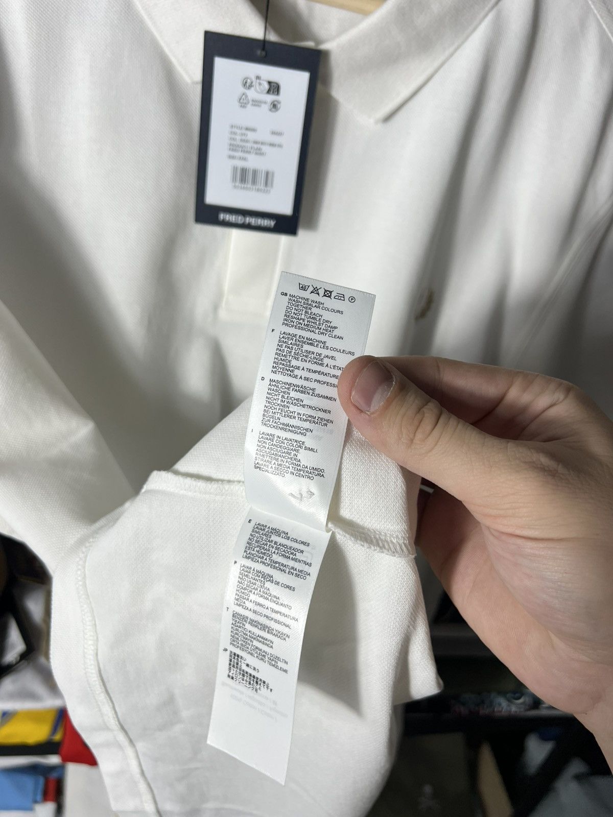 Fred Perry 🔥 NWT Fred Perry Classic Embroidered Polo Shirt — White Size US XXL / EU 58 / 5 - 10 Thumbnail