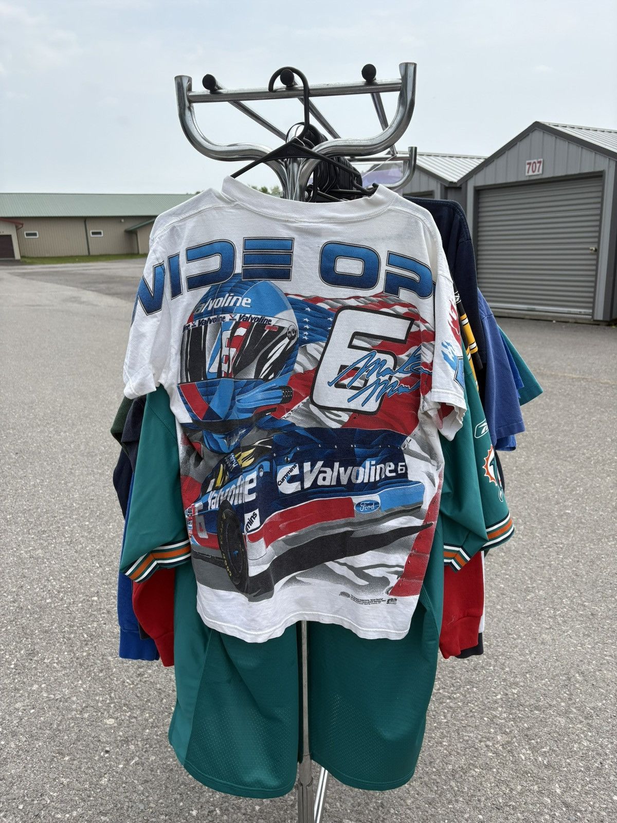 Vintage 1990's Mark Martin AOP Nascar Tultex T-Shirt Size US L / EU 52-54 / 3 - 2 Thumbnail