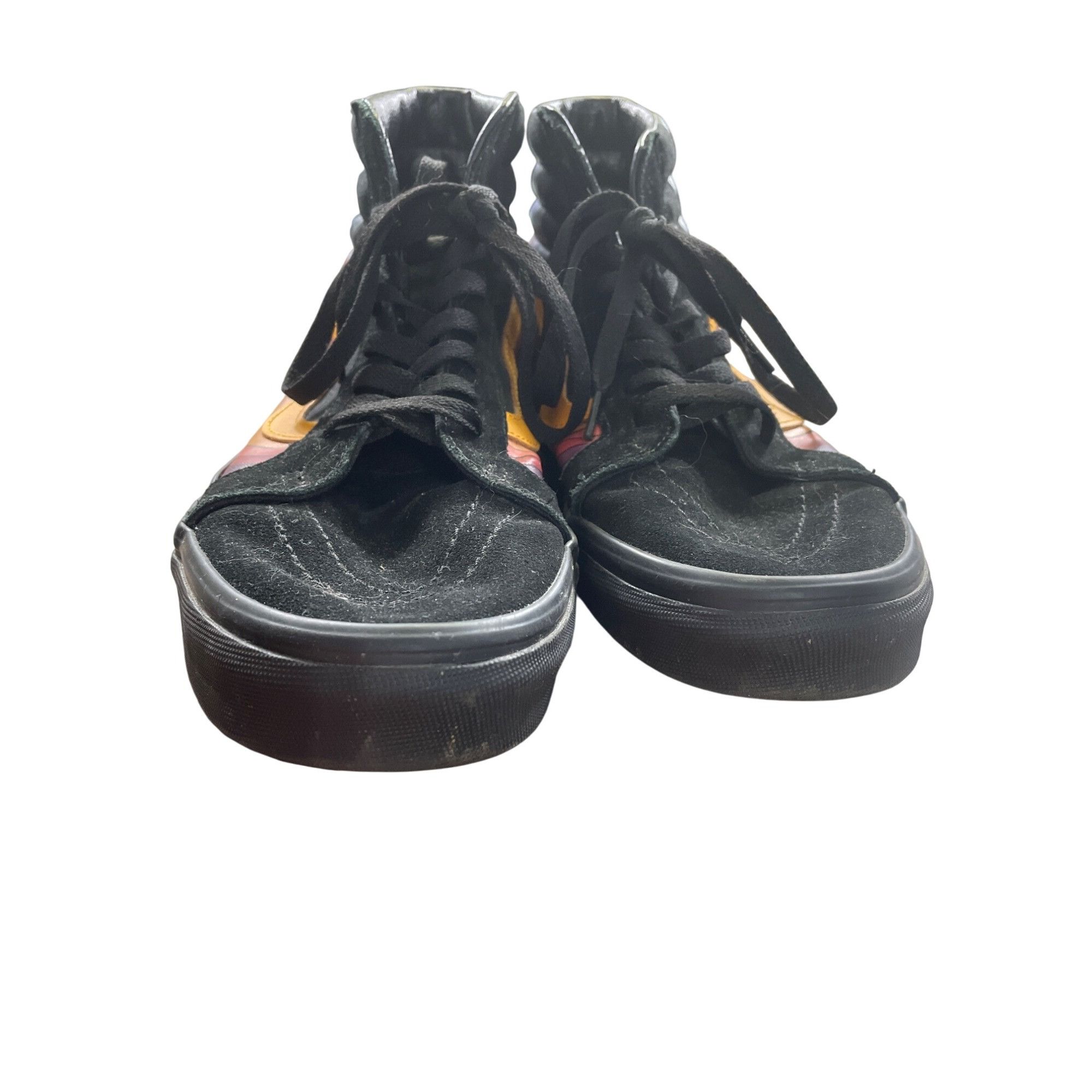 Vans Vans Mens Black Suede Rainbow High Top Skater Sneakers Size Size US 11.5 / EU 44-45 - 5 Thumbnail