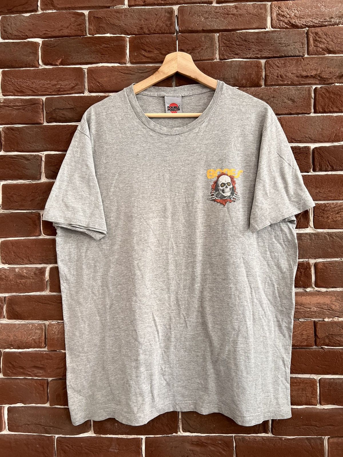 Bones 2008 00s Y2K VINTAGE POWELL PERALTA Bones SKELETON T SHIRT Size US L / EU 52-54 / 3 - 2 Thumbnail