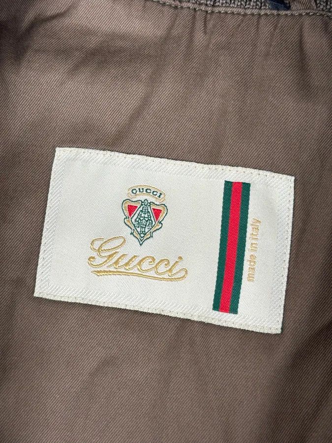 Gucci AW2010 Gucci Brown Hybrid Leather Sleeve Bomber Jacket Size US M / EU 48-50 / 2 - 13 Thumbnail