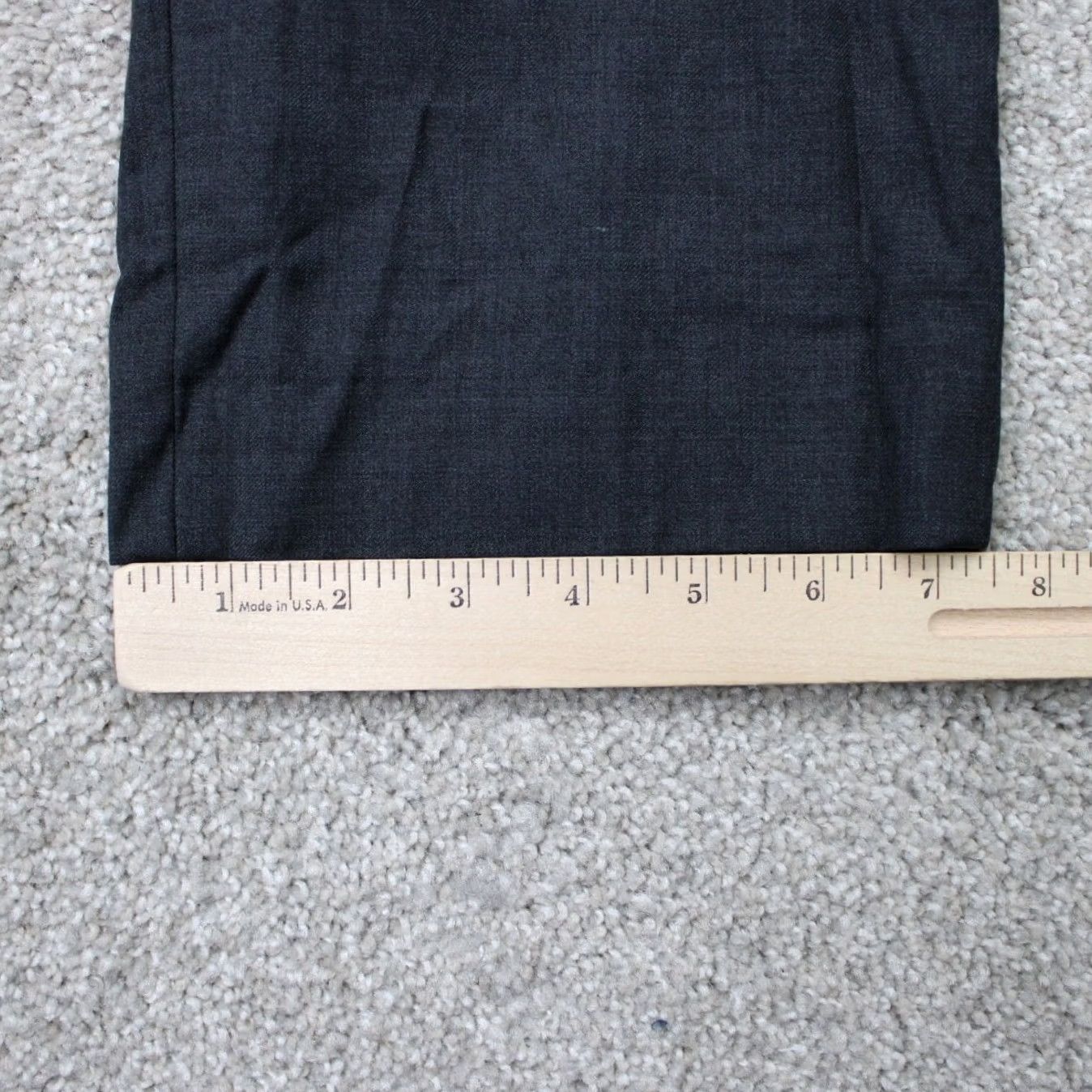 Ralph Lauren LAUREN Ralph Lauren Dress Pants Mens 36x32 Gray 100% Wool Flat Front Straight Fit Regular Pants Size US 36 / EU 52 - 5 Thumbnail