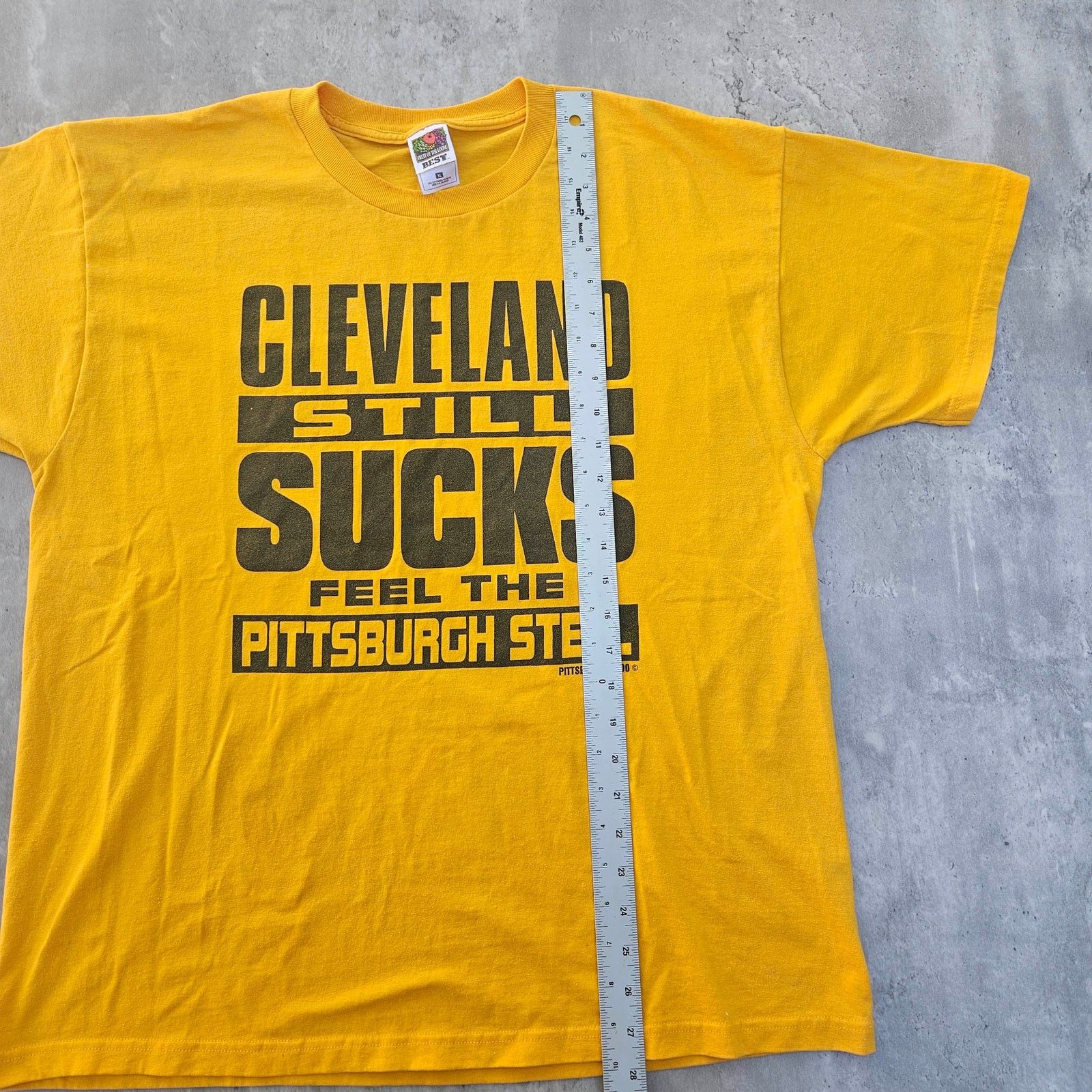 Fruit Of The Loom Vintage Steelers Shirt Y2K Cleveland Sucks Men's Size Large Size US L / EU 52-54 / 3 - 6 Thumbnail