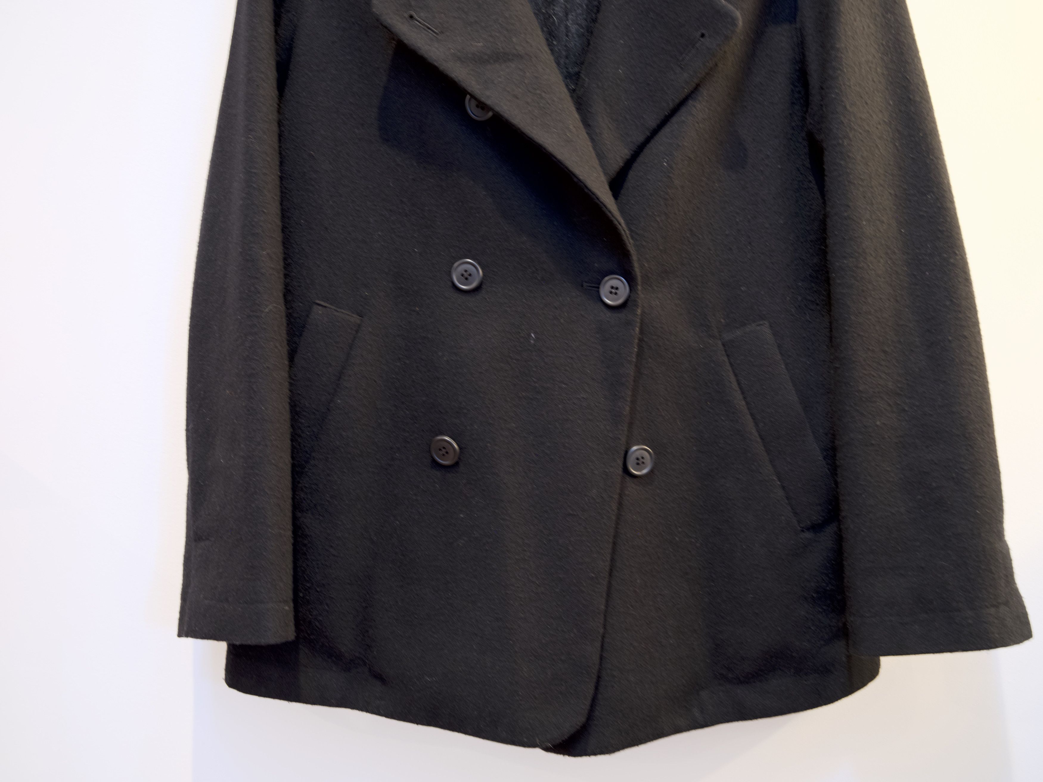 JULIEN DAVID Julien David Black Wool Double-Breasted Peacoat L Size US L / EU 52-54 / 3 - 4 Thumbnail