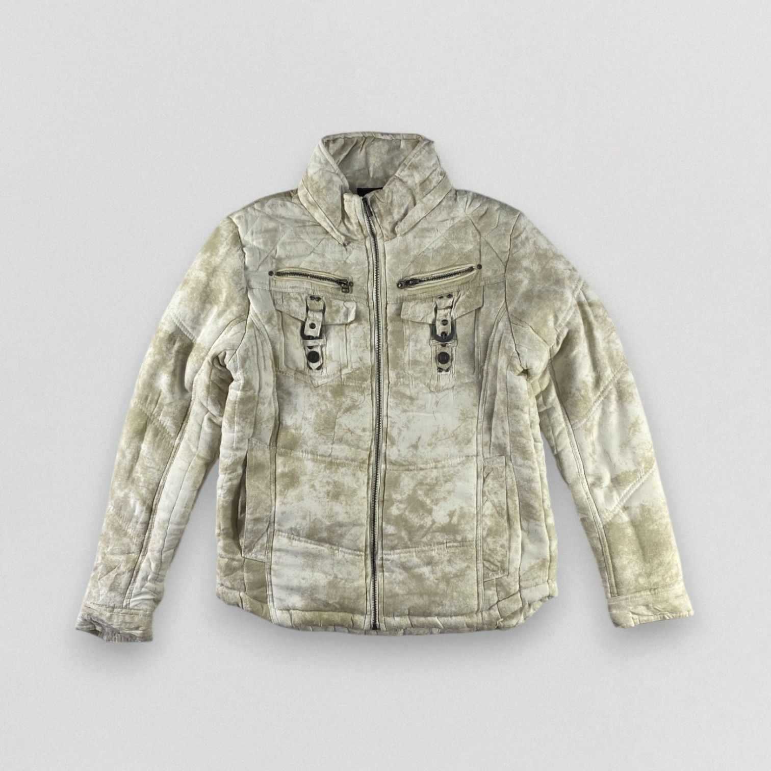 In The Attic × Japanese Brand In The Attic Tie Jacket Dye Dirt Mud Jacket Padded Jacket Size US M / EU 48-50 / 2 - 1 Thumbnail