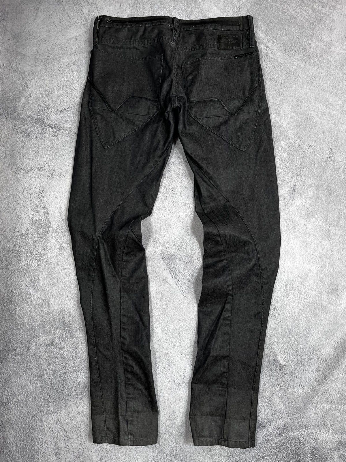 Vintage Vintage Y2K Japanese tapered low rise jeans waxed style 27 Size 27" / US 4 / IT 40 - 5 Thumbnail