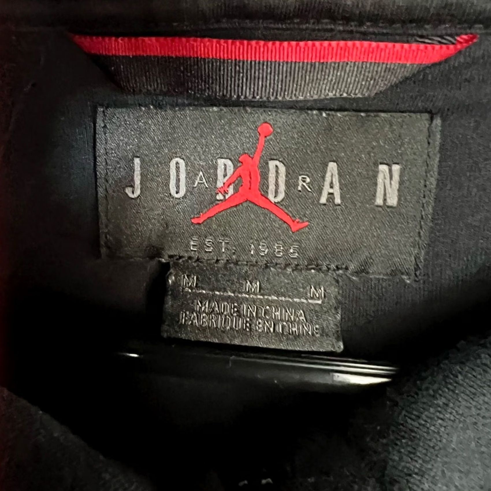 Jordan Brand Nike Men Air Jordan Wings Heavy Fleece Black Jacket Mhoodie Regular Size MEDIUM CD8733-010 Size US M / EU 48-50 / 2 - 7 Thumbnail