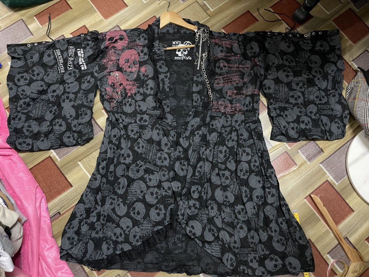 Japanese Brand Seditioneries mad punk full print skull kimono Size L / US 10 / IT 46 - 10 Thumbnail