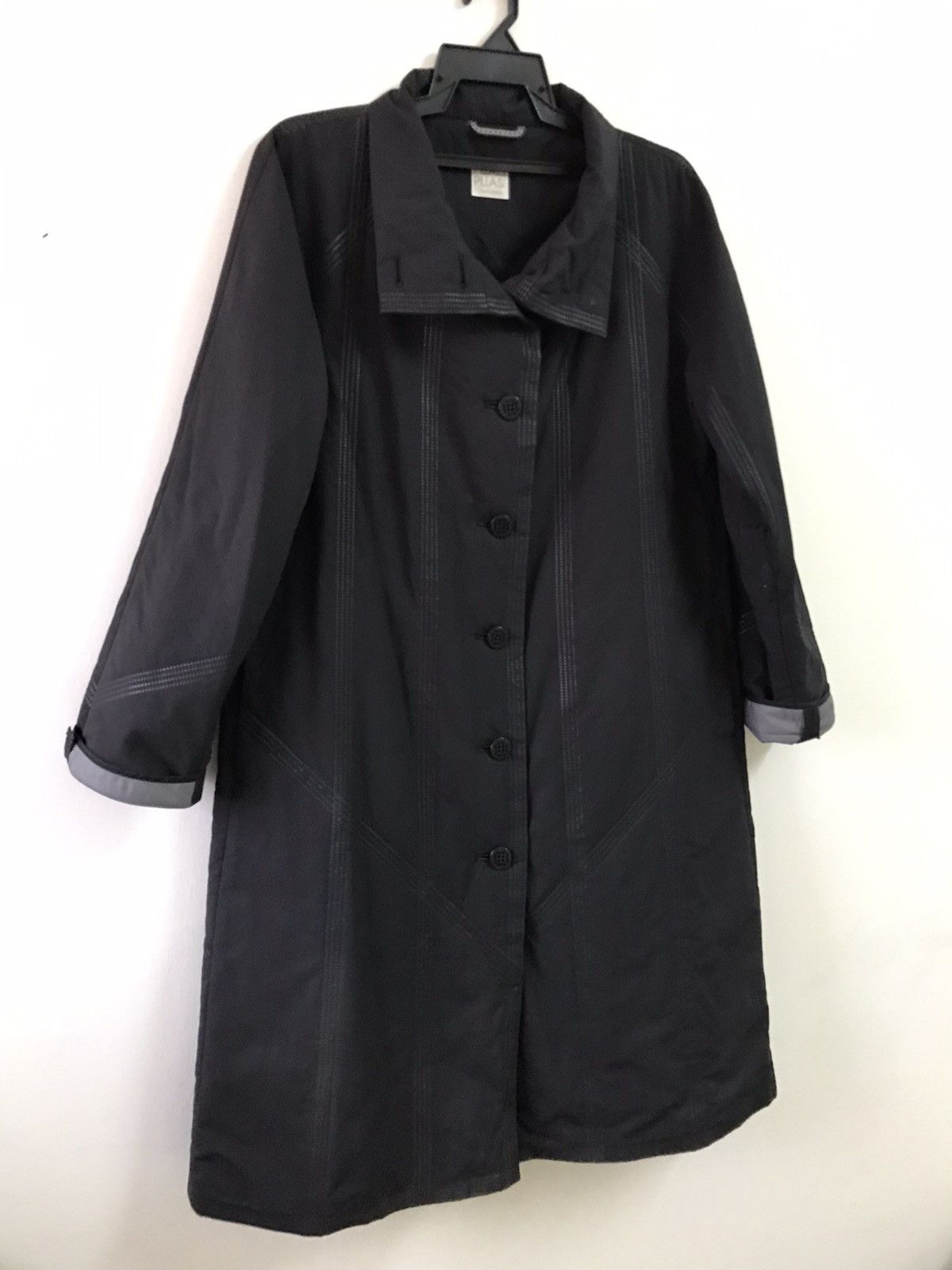Issey Miyake Issey Miyake Pleats Please Black Long Coat Jacket Size US M / EU 48-50 / 2 - 9 Thumbnail