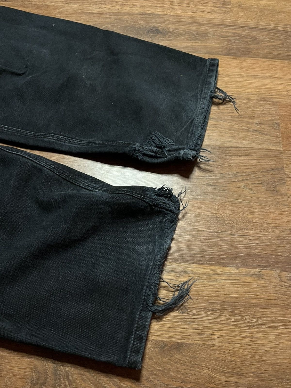 Other Custom 1 of 1 double waisted double knee jeans Size US 36 / EU 52 - 6 Thumbnail