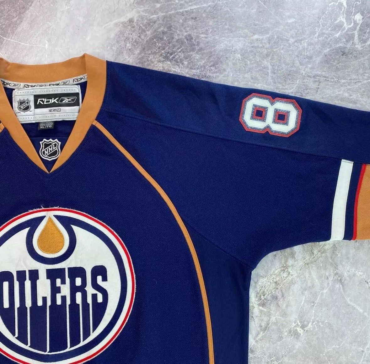 NHL × Reebok Sam Gagner Edmonton Oilers Blue Reebok Hockey Jersey Men XL Size US XL / EU 56 / 4 - 18 Thumbnail