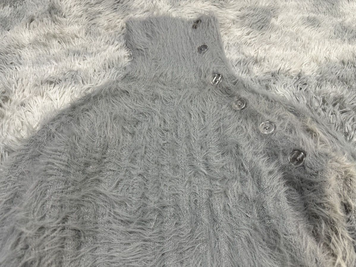 SLY 🔥Sick Y2K Sly Shaggy Fur High Neck Knit Sweater Vkei Punk Size US S / EU 44-46 / 1 - 4 Thumbnail