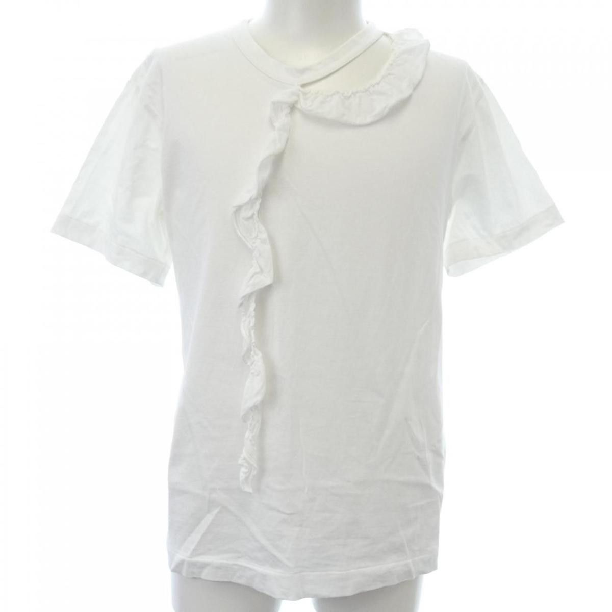 Comme des Garcons Homme Short Sleeve Front Design Cotton Tshirt White Size US S / EU 44-46 / 1 - 1 Thumbnail