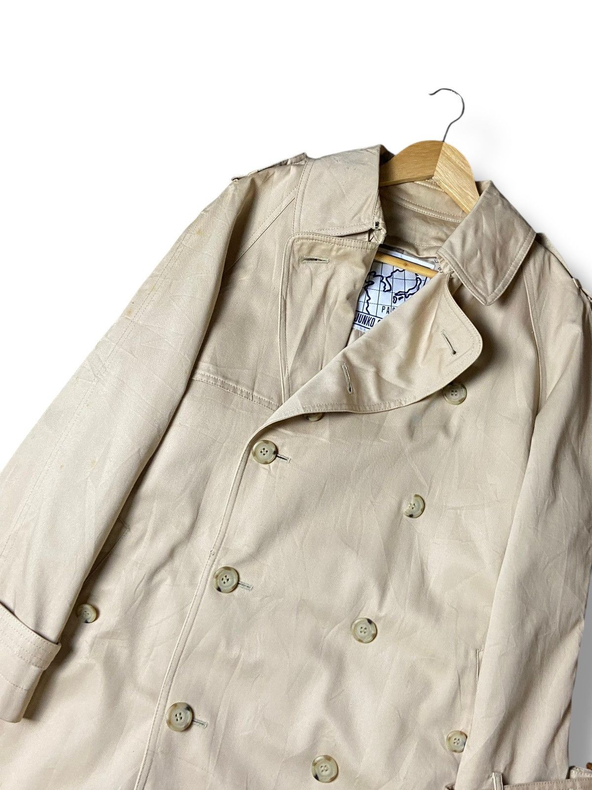 Japanese Brand × Junko Shimada × Vintage Vintage Junko Shimada Double Breasted Long Coat (130) Size US XXS / EU 40 - 4 Thumbnail