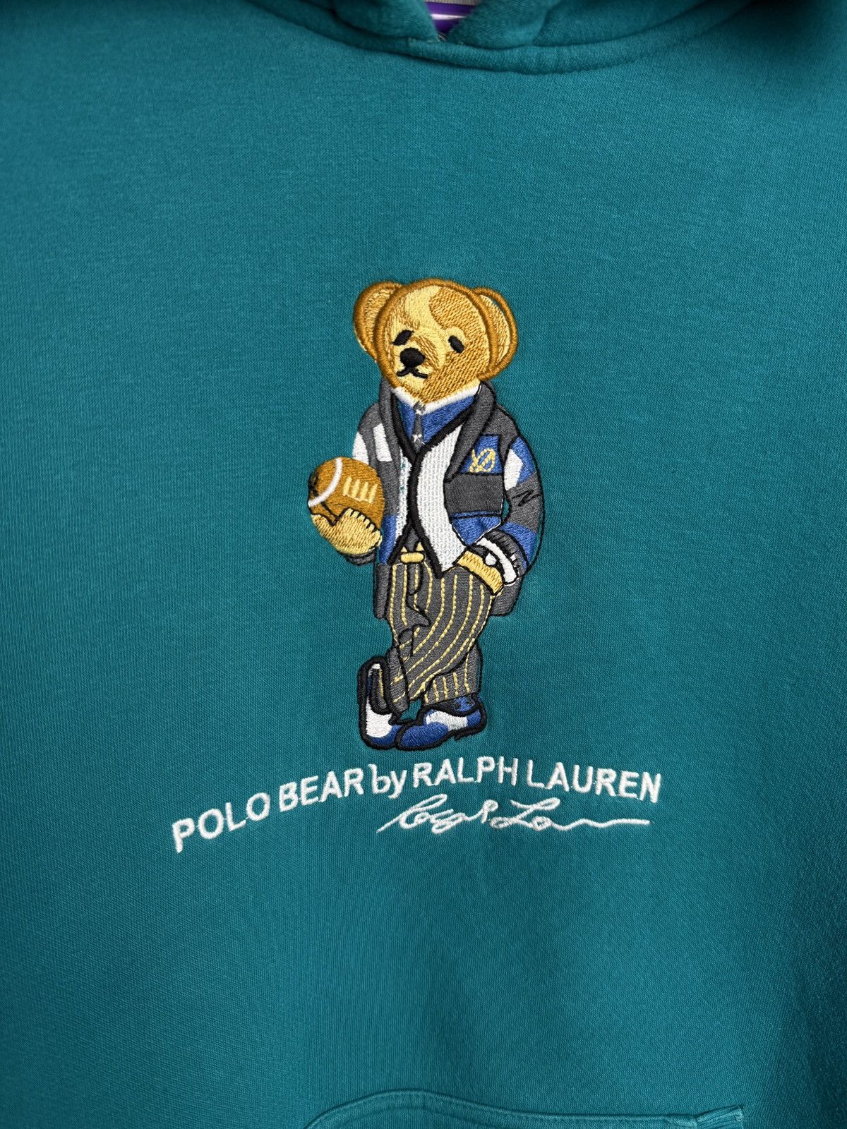 Polo Ralph Lauren VINTAGE POLO RALPH LAUREN BEAR HOODIE Size US XL / EU 56 / 4 - 6 Thumbnail