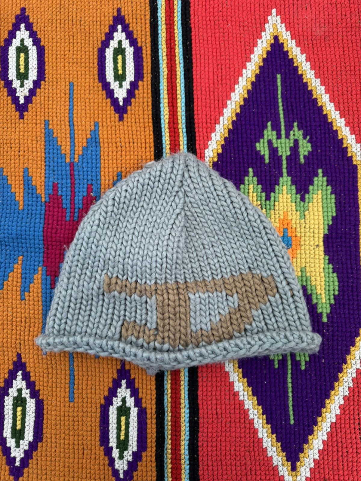 Diesel Vintage Diesel Big Logo Knit Beany Hat Size ONE SIZE - 1 Thumbnail