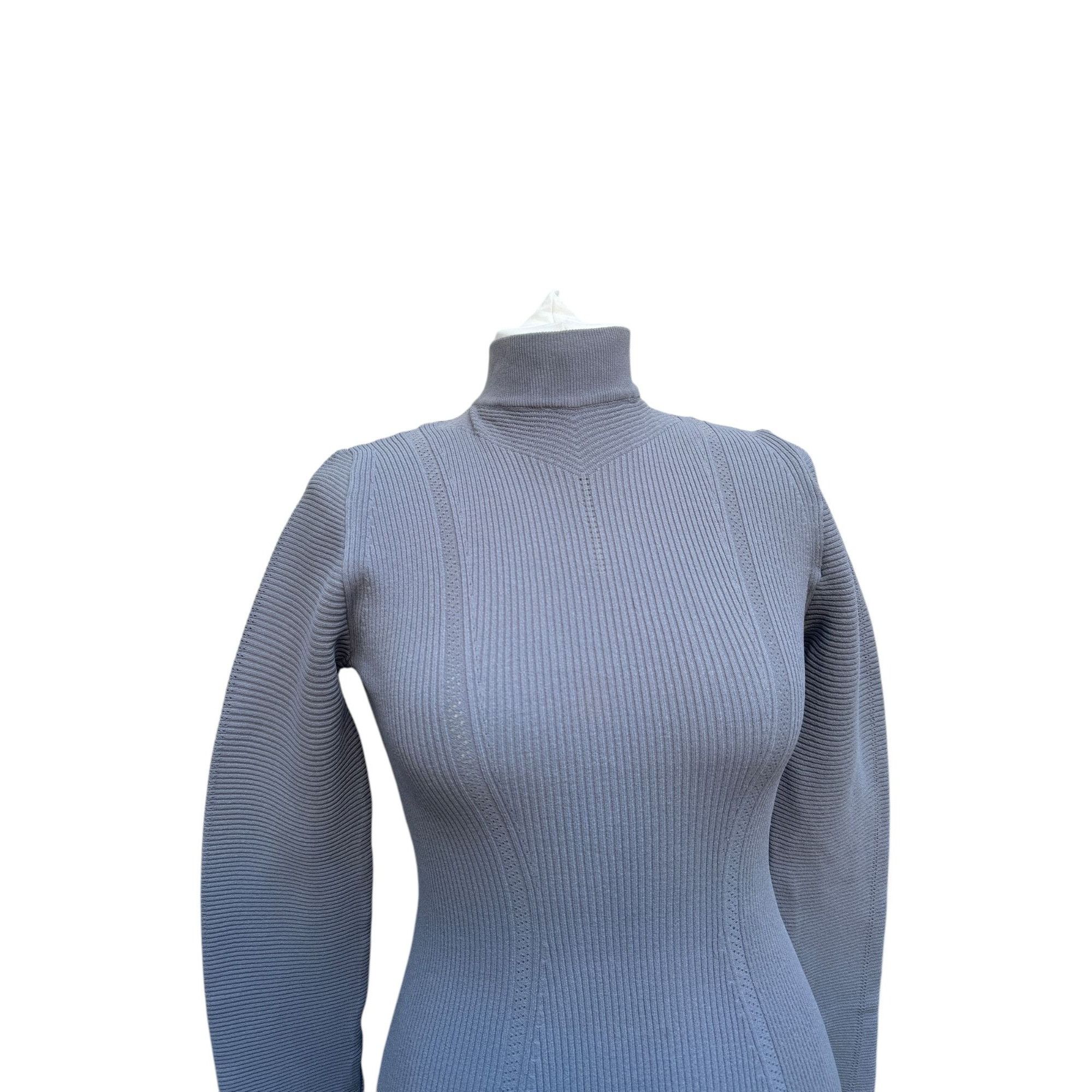 Thierry Mugler Vintage grey wool rollneck Size S / US 4 / IT 40 - 3 Thumbnail