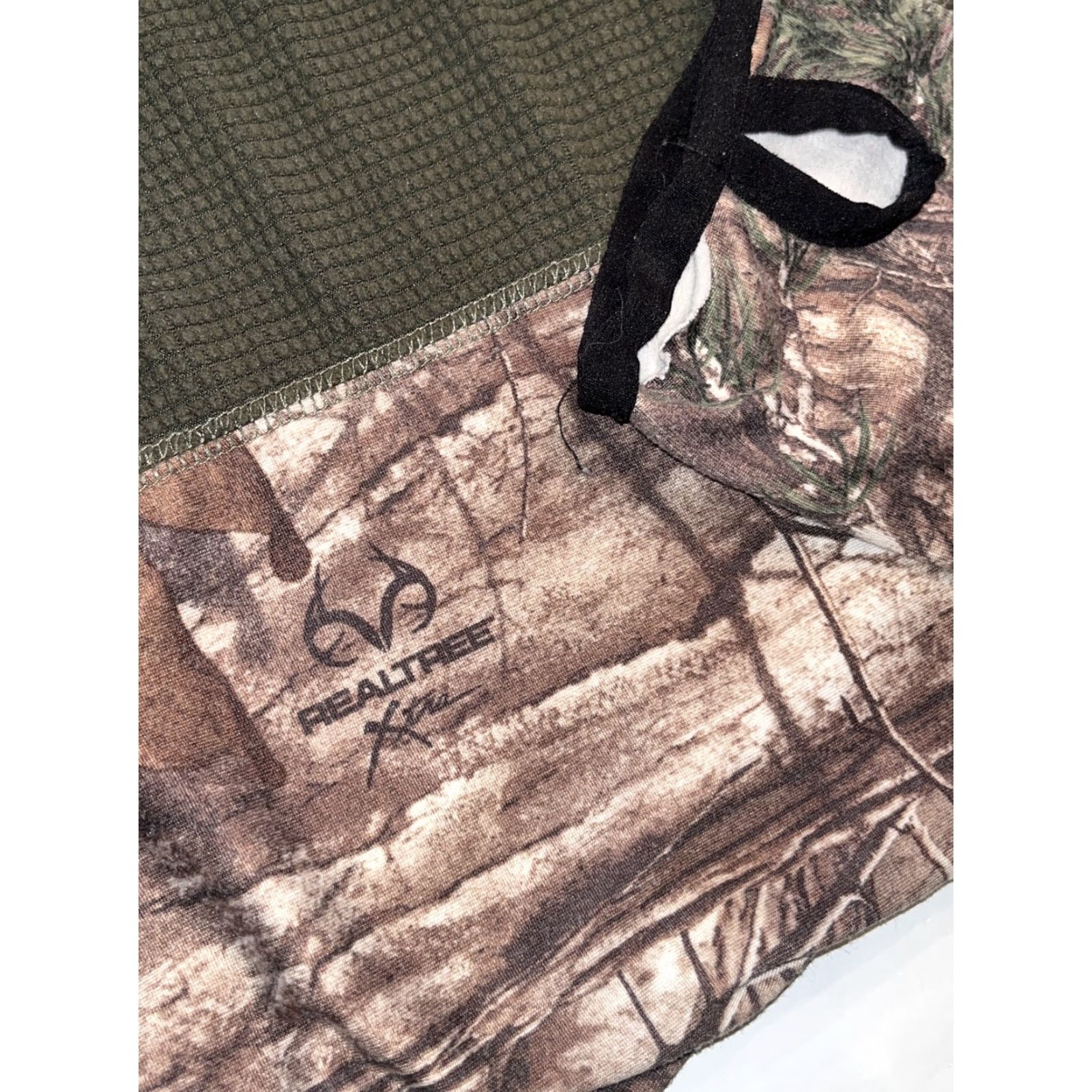 Olive Bushmaster 2XL Shirt Olive Green Thermal Knit 1/2 Zip Camo Long Sleeve Hunting Mens Shirt Size US XXL / EU 58 / 5 - 6 Thumbnail