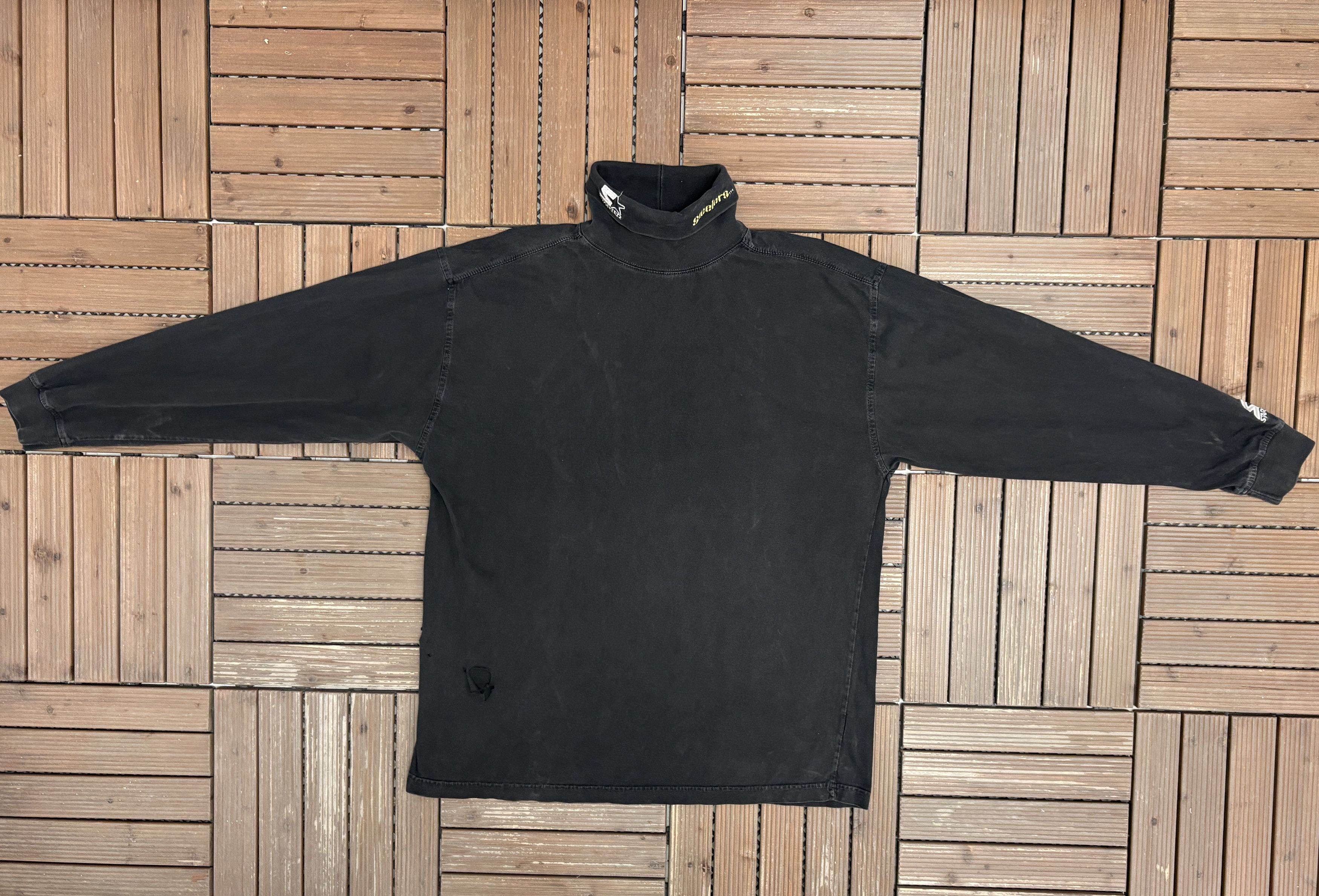 Starter Pittsburgh Steelers Embroidered Vintage Black Turtleneck Size US XL / EU 56 / 4 - 5 Thumbnail