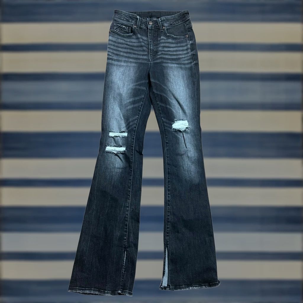 Buckle Black Buckle Black Boots Cut Jeans Pants 27 Tall Distressed Flare Black Women Size 27" / US 4 / IT 40 - 1 Thumbnail