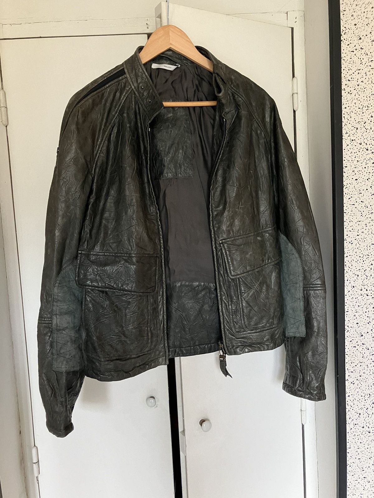 Yves Saint Laurent leather jacket X Stefano Pilati