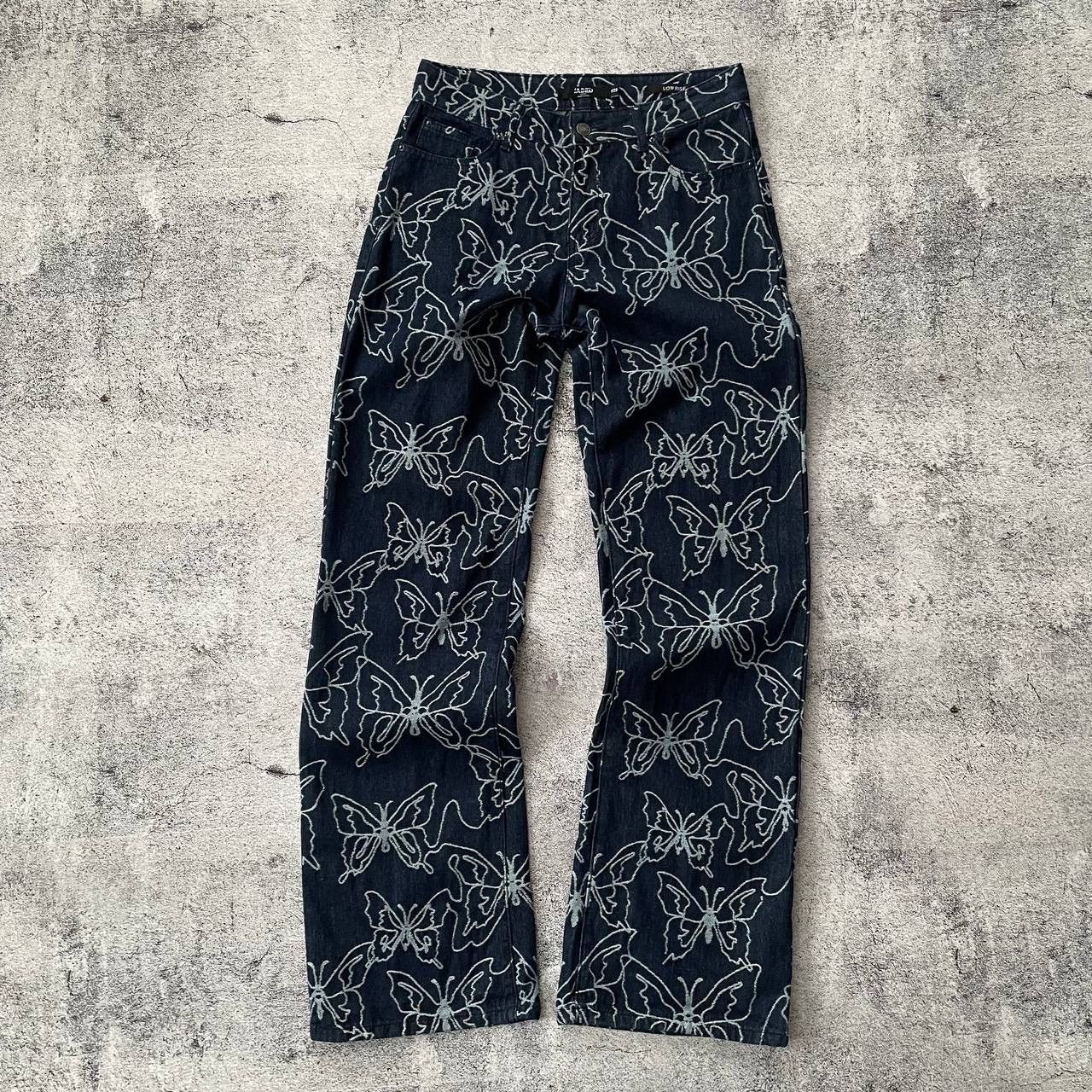 Jaded London Lucia Butterfly Jeans Denim Pants Unisex